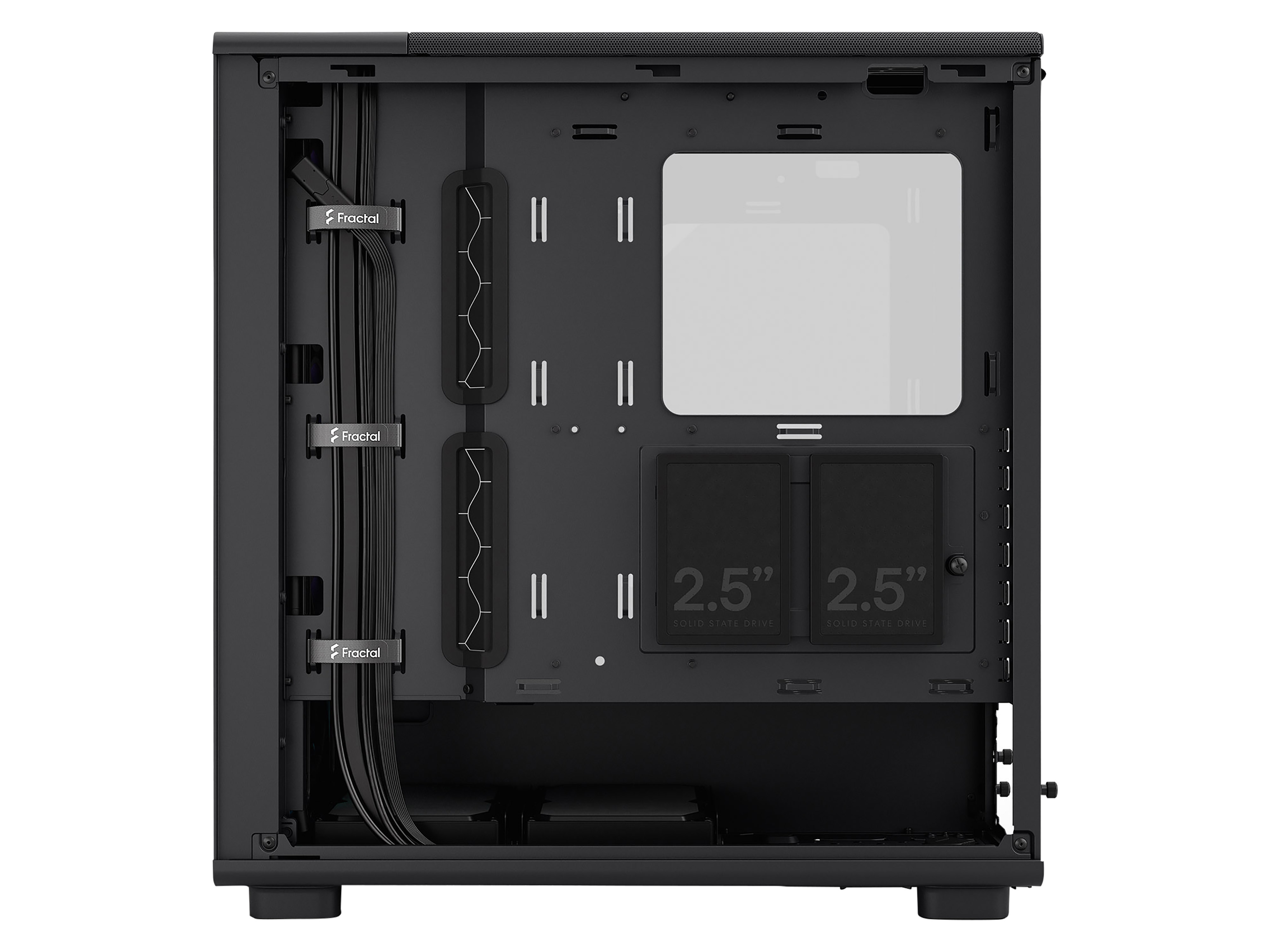 FRACTAL Midi Tower Design Epoch Black TG RGB Light