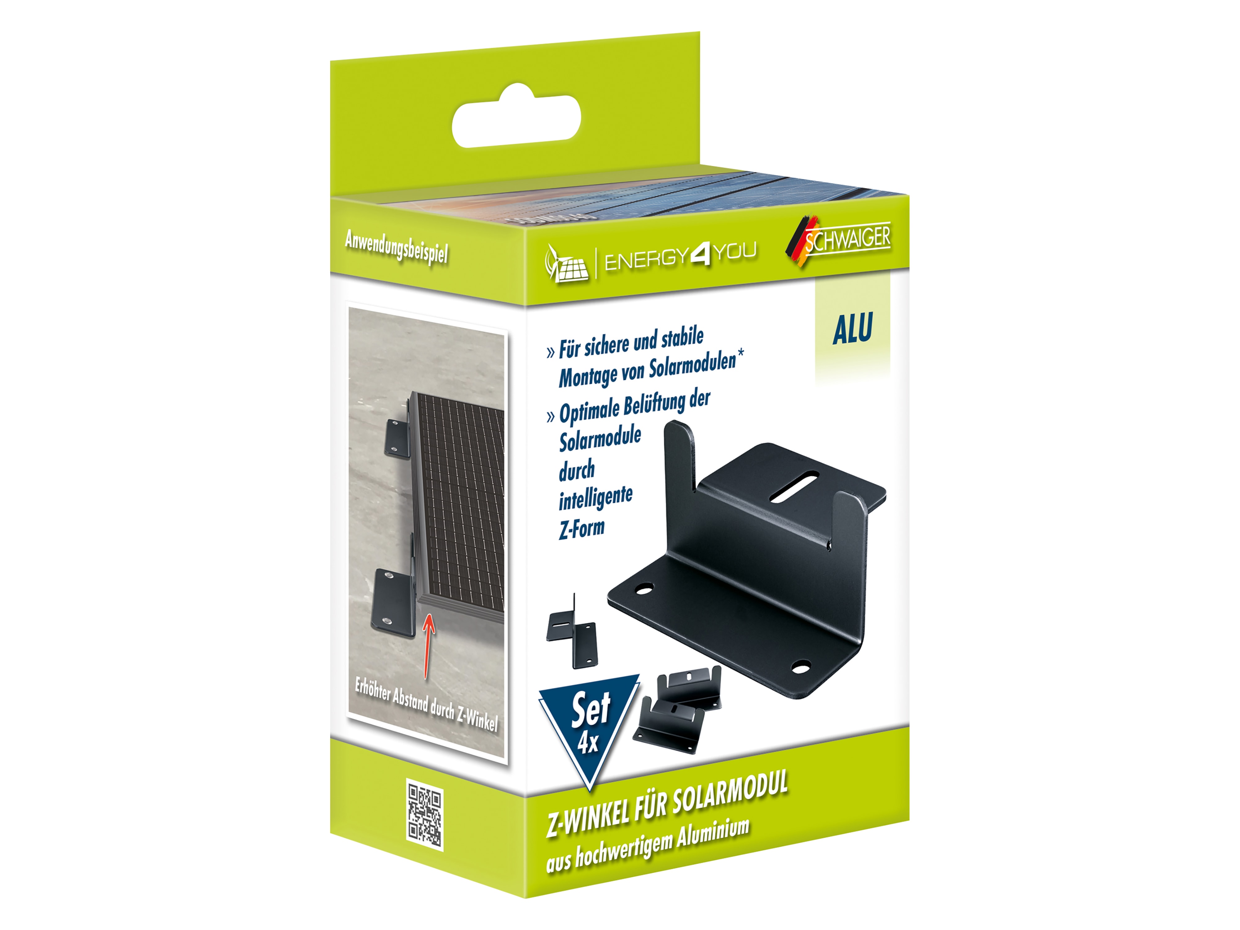 SCHWAIGER Z-Winkel für Solarmodul SODM0040