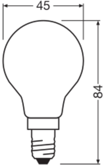 OSRAM LED-Lampe Classic, dimmbar, E14, 2.5 W, 2700 K, EEK: B, 470 lm, IP20, warmweiß