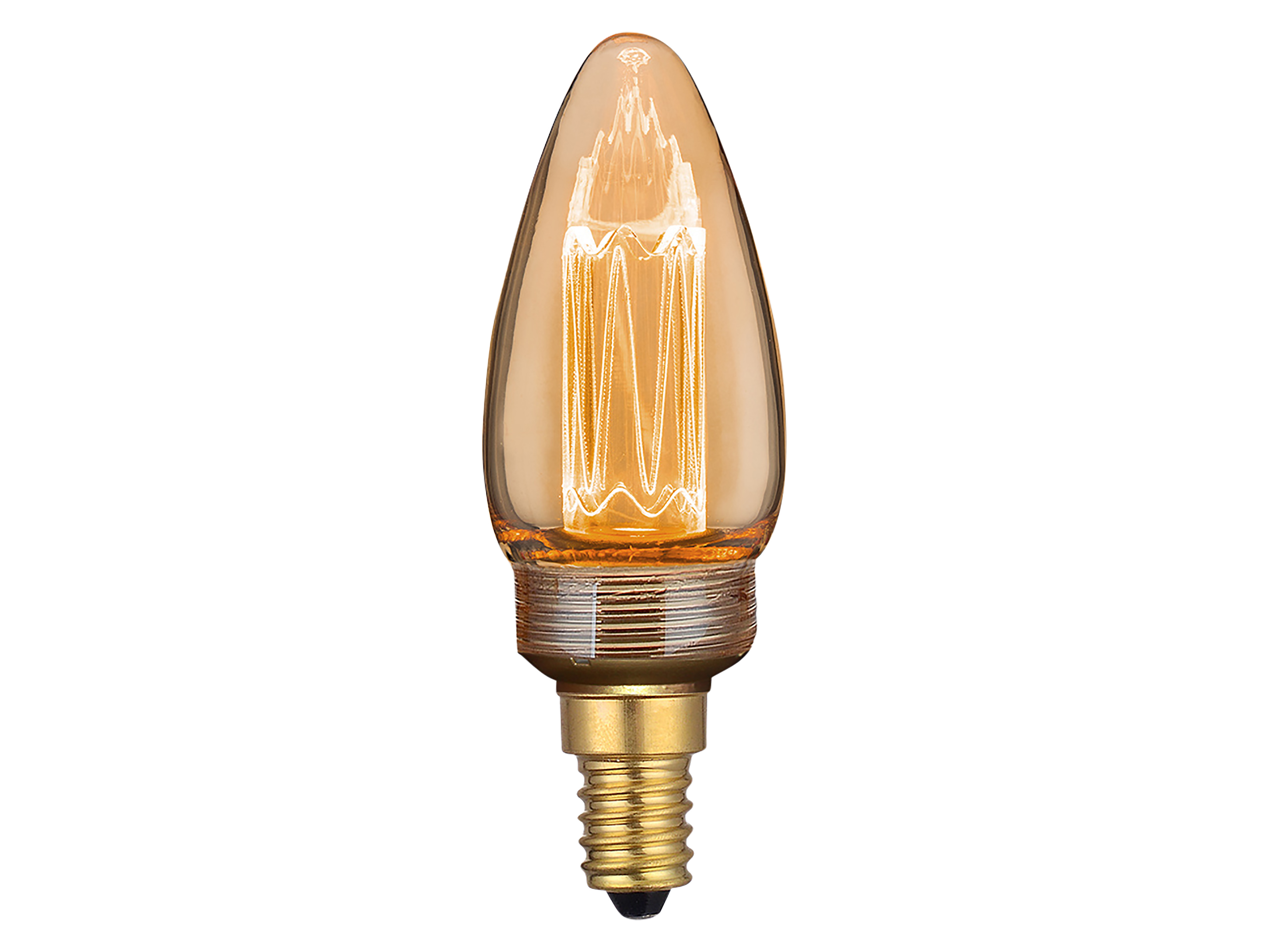 LUXULA LED-Filament-Lampe,, Vintage Kerze, E14, 2,3W, 65lm, 1800K LUXULA LED-Filament-Lampe,, Vintage Kerze, E14, 2,3W, 65lm, 1800K