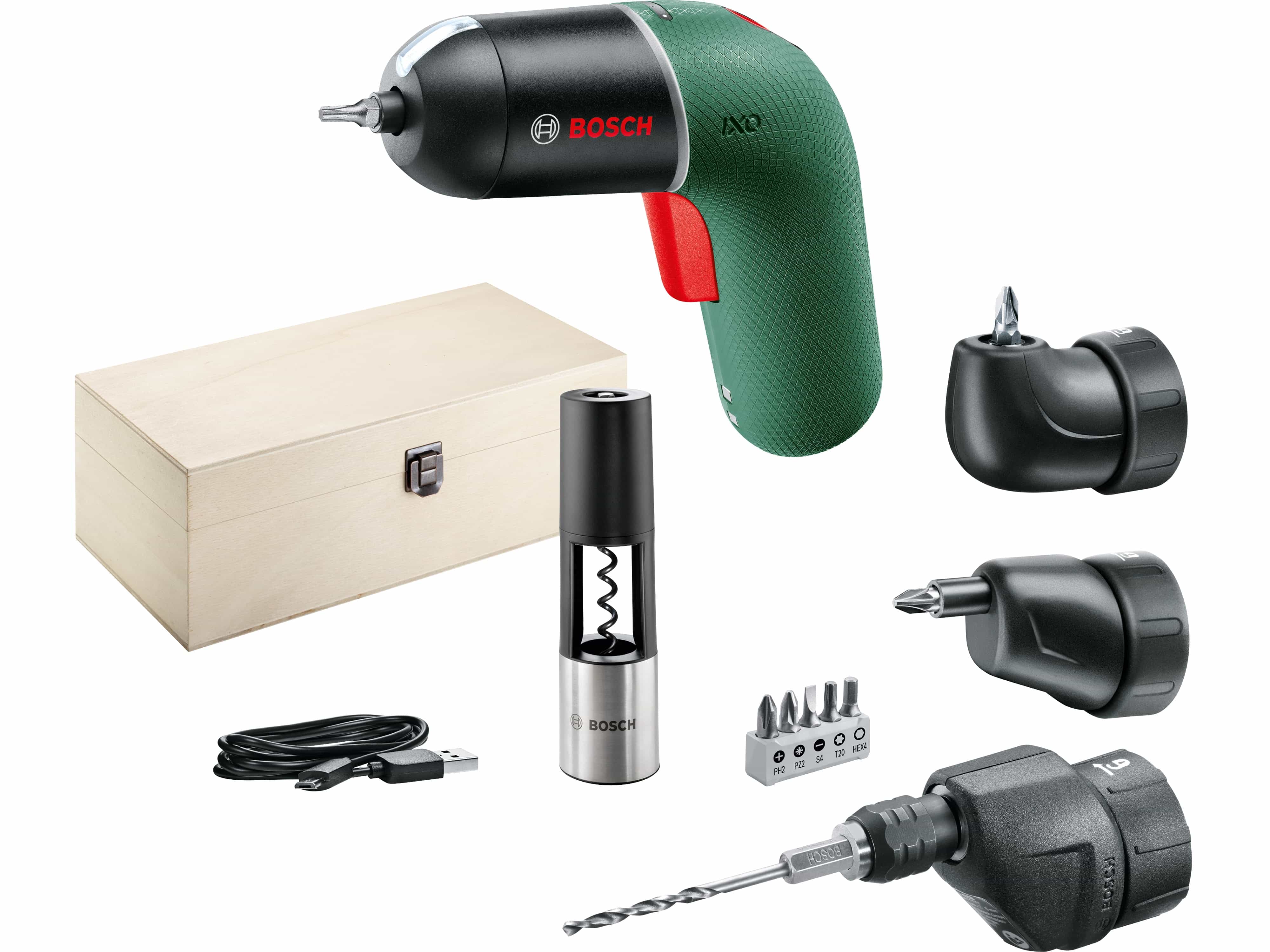 BOSCH Akku-Schrauber, IXO VI Vino Set + 3 Aufsätze BOSCH Akku-Schrauber, IXO VI Vino Set + 3 Aufsätze
