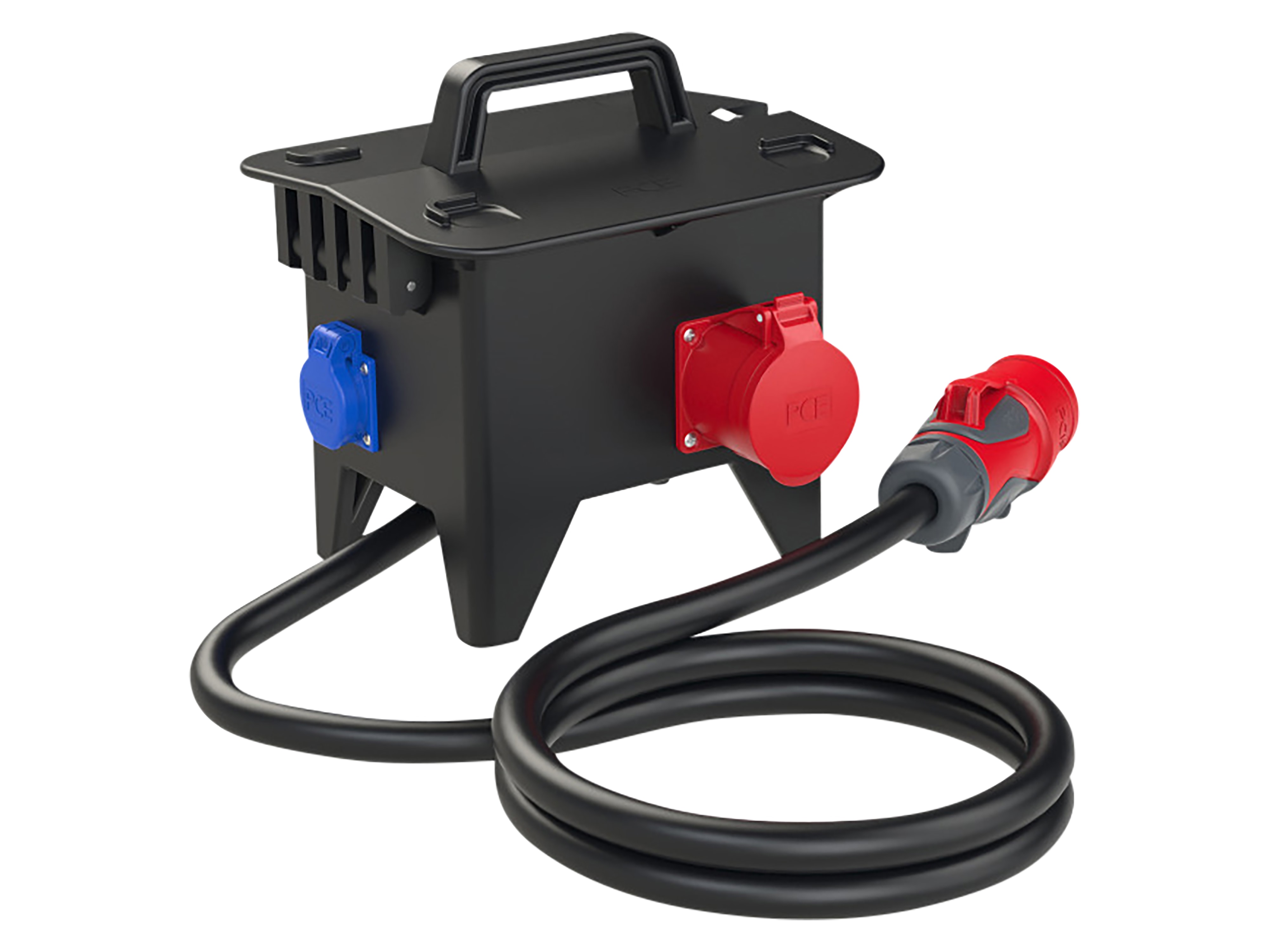 PCE Stromverteiler RIED, 1x CEE 32A, 2x CEE 16A, 3x SSD 16A, IP54 PCE Stromverteiler RIED, 1x CEE 32A, 2x CEE 16A, 3x SSD 16A, IP54