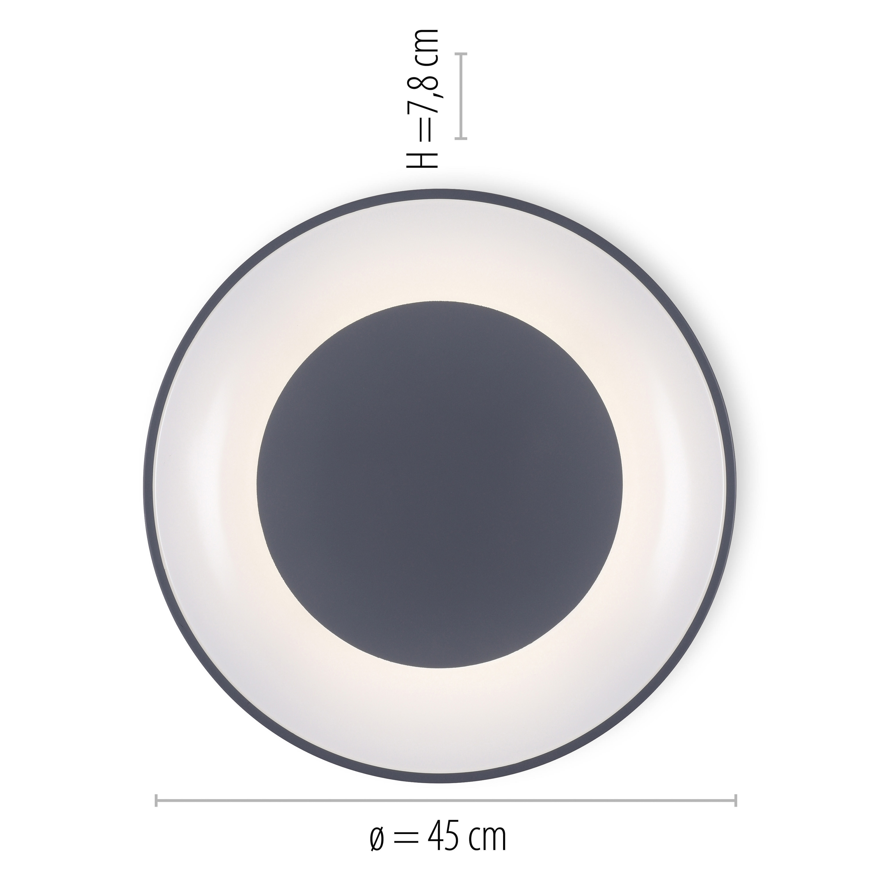 JUST LIGHT LED-Deckenleuchte 14326-18 grau, 26,5 W, 3300 lm, CCT JUST LIGHT LED-Deckenleuchte 14326-18 grau, 26,5 W, 3300 lm, CCT