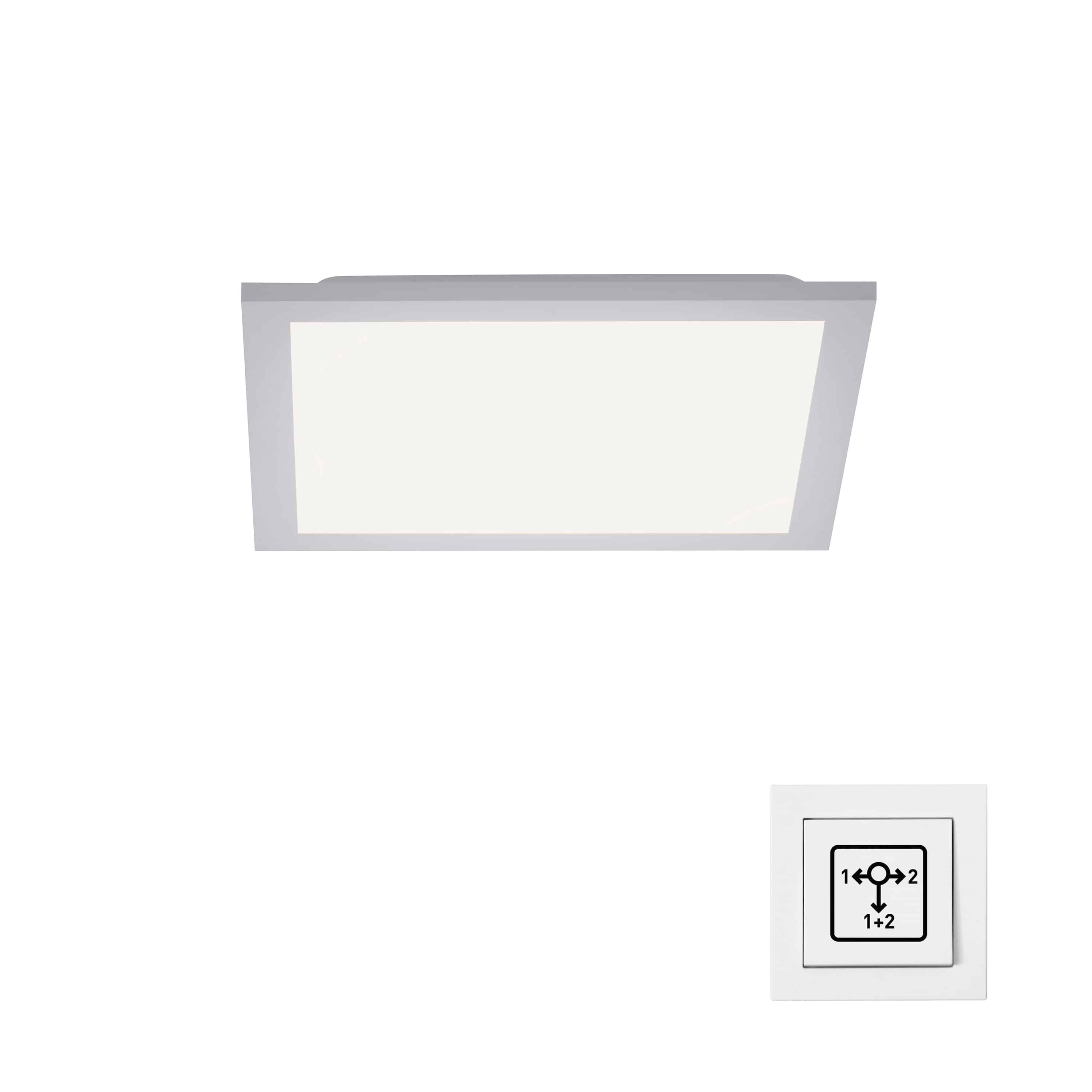 JUST LIGHT LED-Deckenleuchte 12200-16 weiss, 17 W, 1760 lm, 3000 K, einzeln schaltbar JUST LIGHT LED-Deckenleuchte 12200-16 weiss, 17 W, 1760 lm, 3000 K, einzeln schaltbar