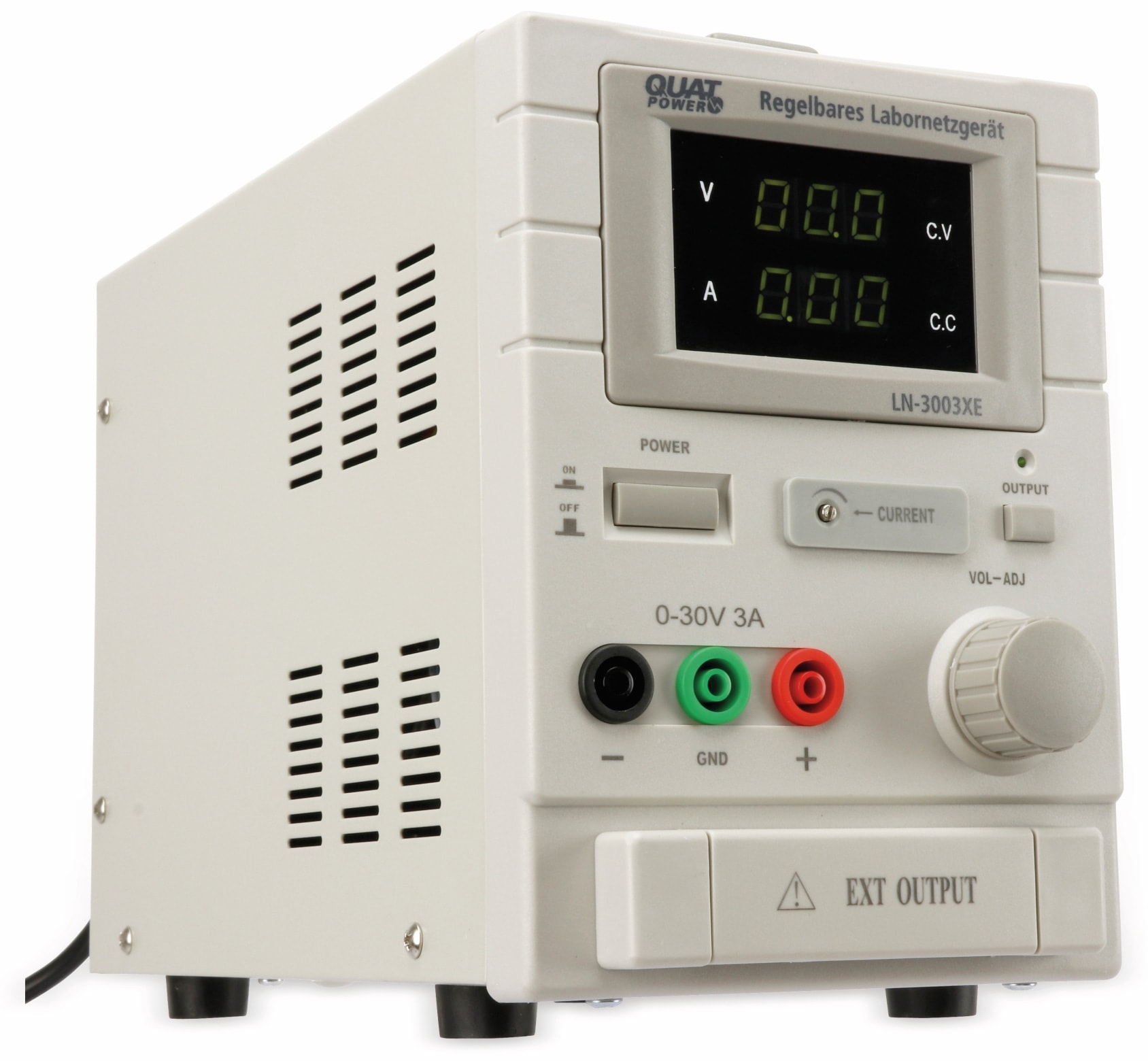 QUATPOWER Labornetzgerät LN-3003XE, 0...30 V-, 0...3 A QUATPOWER Labornetzgerät LN-3003XE, 0...30 V-, 0...3 A