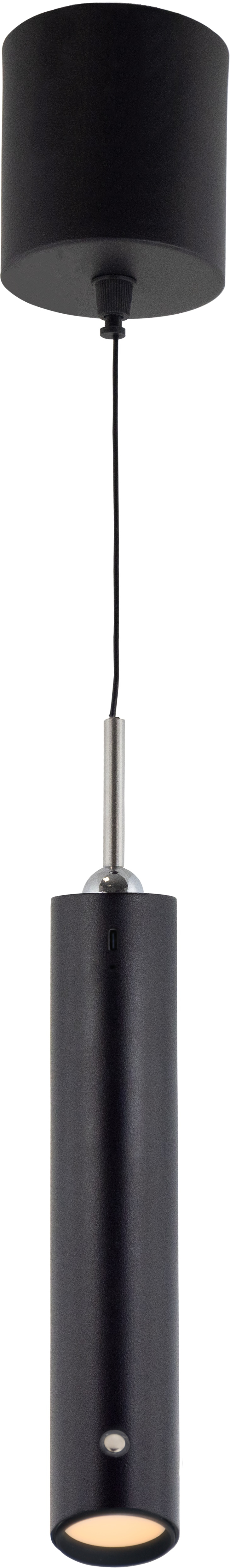 REV LED-Akku-Pendelleuchte, 2W, CCT, 130lm, warmweiß, neutralweiß, kaltweiß, IP20, schwarz