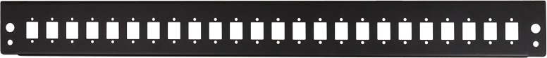 LOGILINK Frontblende FB2401B, schwarz, für 19" Spleißbox, 24x LC/SC Simplex