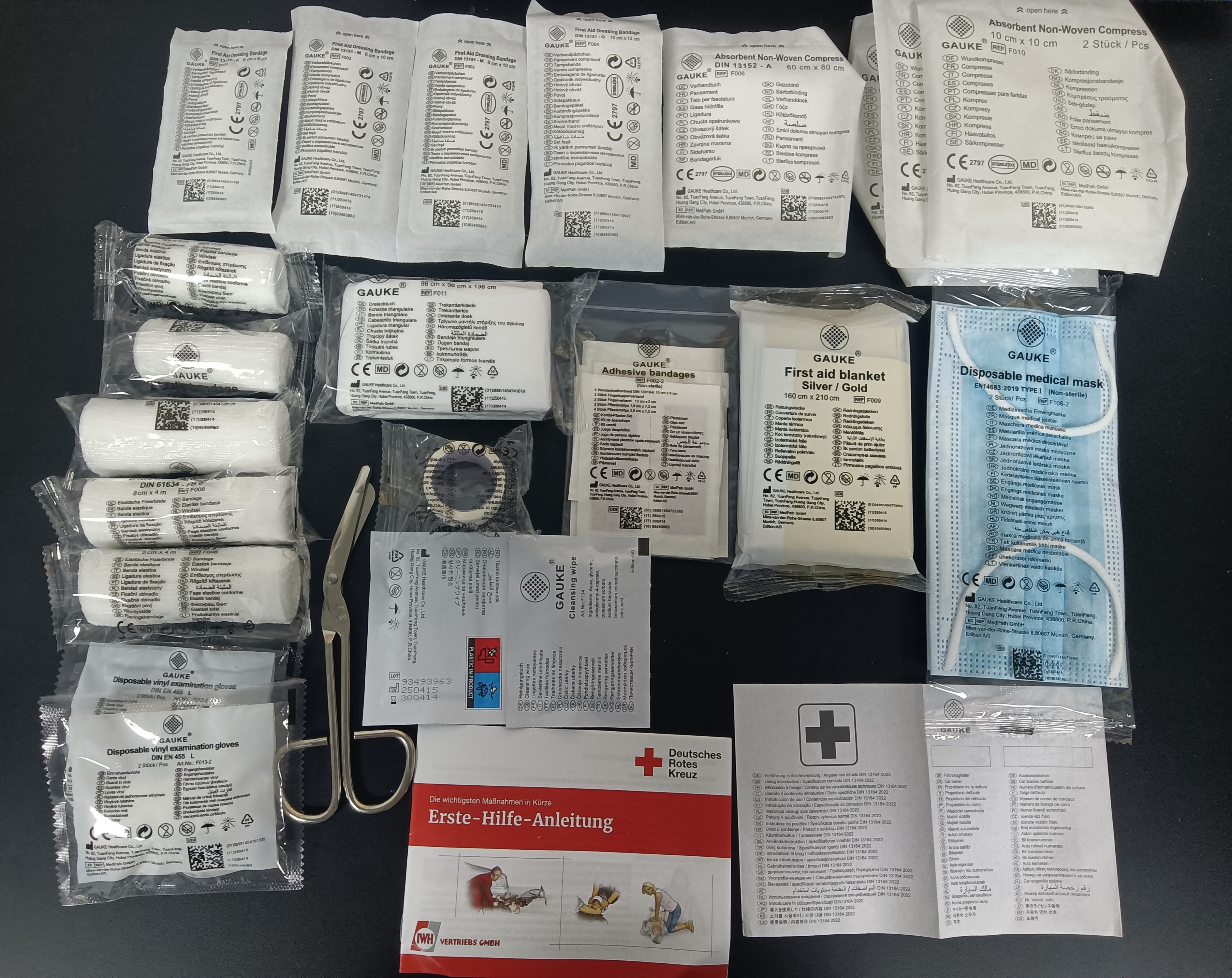 IWH KFZ-Verbandkasten "Kompakt", DIN 13164:2022