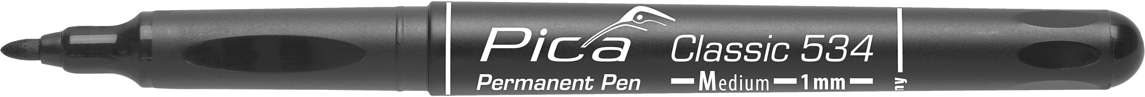 PICA Classic Permanent Pen, 534/46/SB, Medium, schwarz PICA Classic Permanent Pen, 534/46/SB, Medium, schwarz
