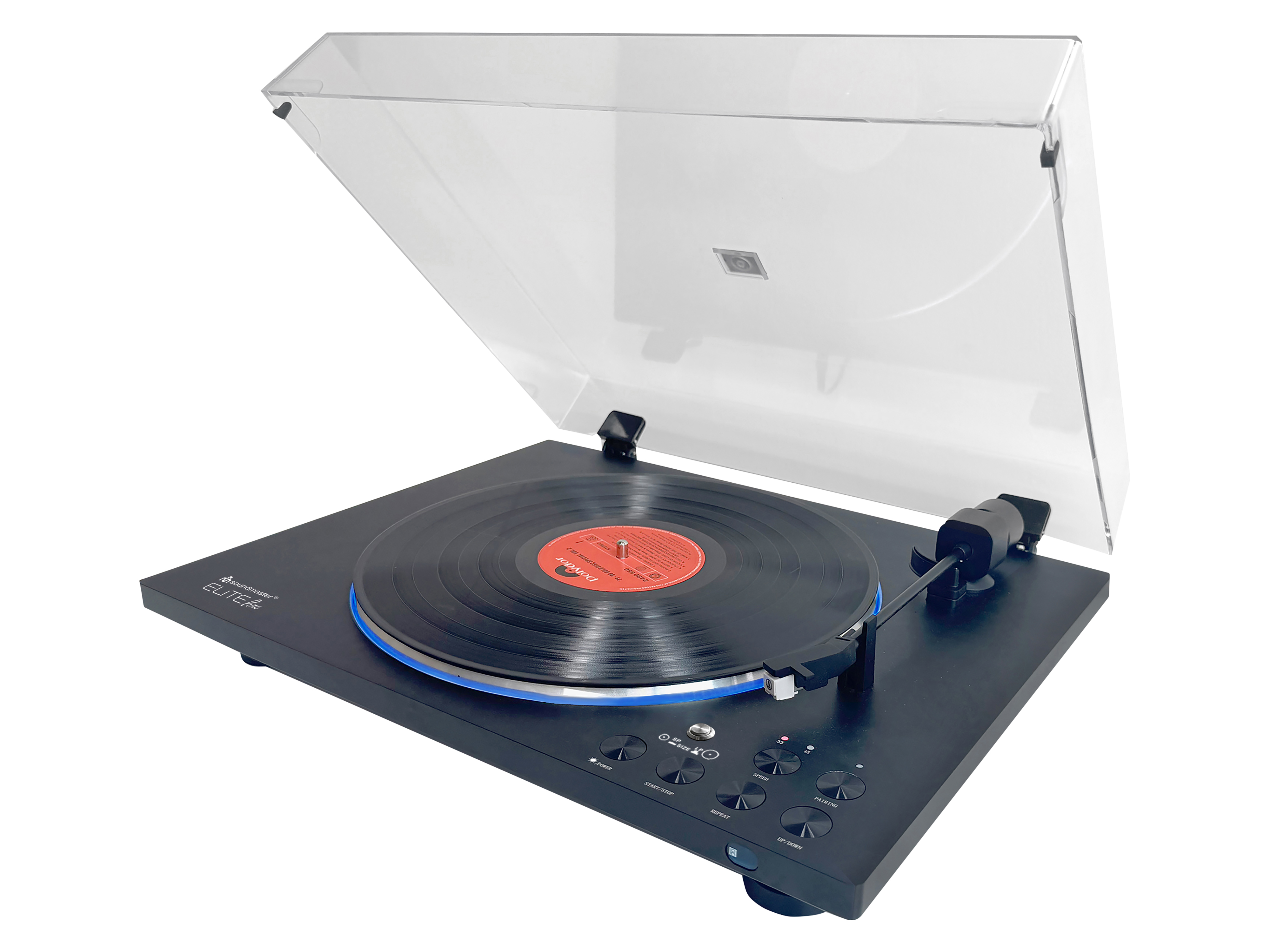 SOUNDMASTER Plattenspieler PL 186, vollautomatisch, Bluetooth, Audio-Technica Magnetsystem