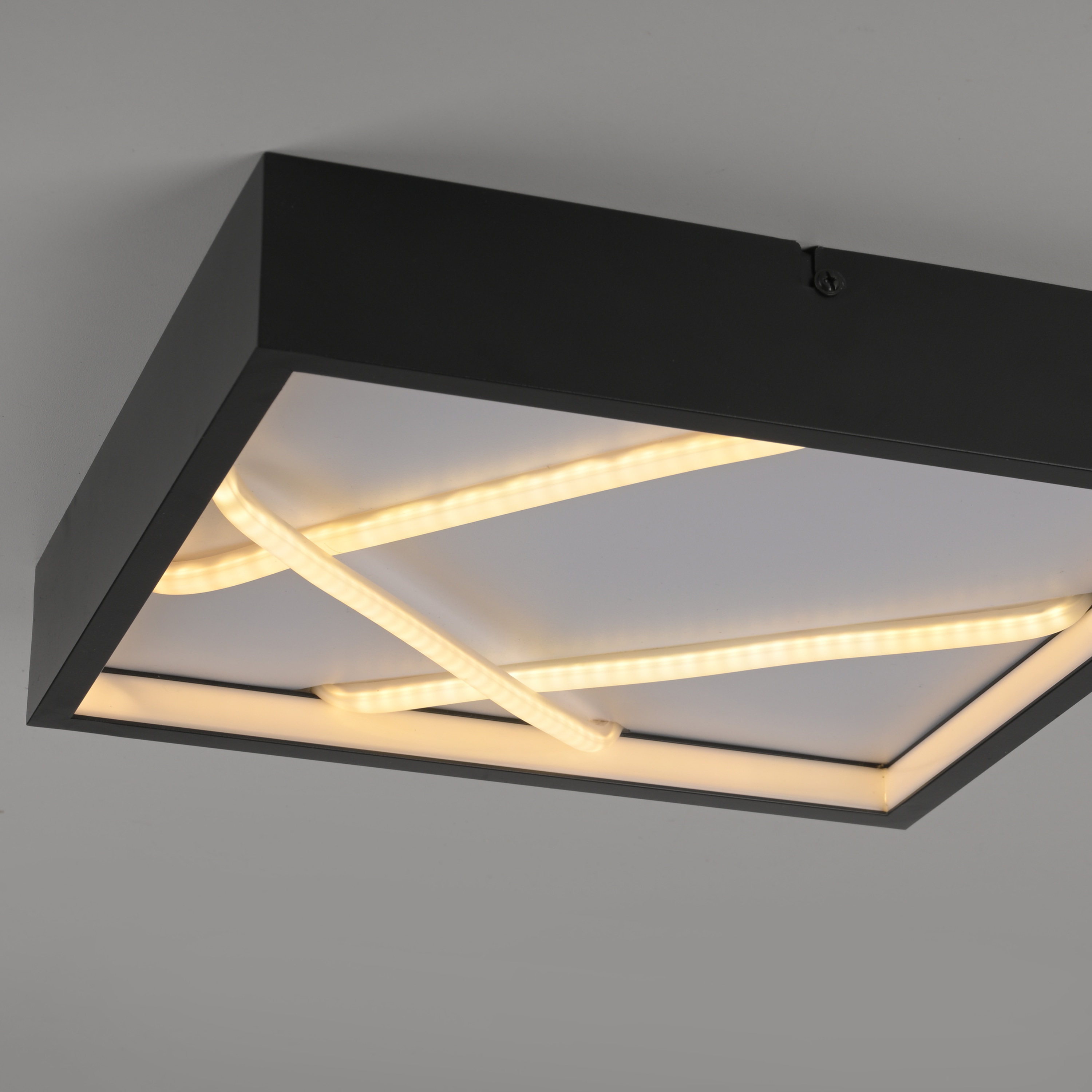 JUST LIGHT LED-Deckenleuchte 14092-18, 28W, 3000K, 3500lm, warmweiß, IP20, schwarz JUST LIGHT LED-Deckenleuchte 14092-18, 28W, 3000K, 3500lm, warmweiß, IP20, schwarz