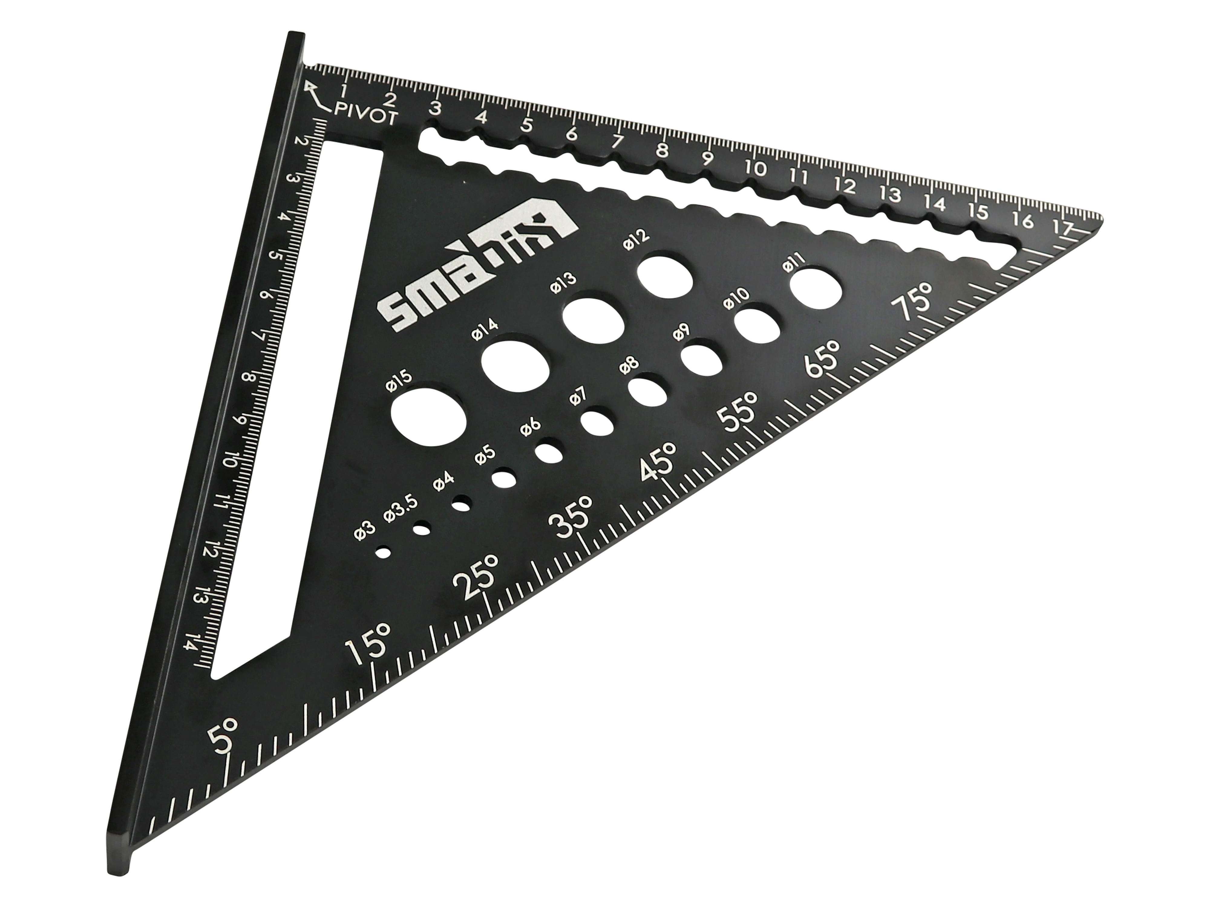 SMABIX Zimmermannswinkel, schwarz eloxiert