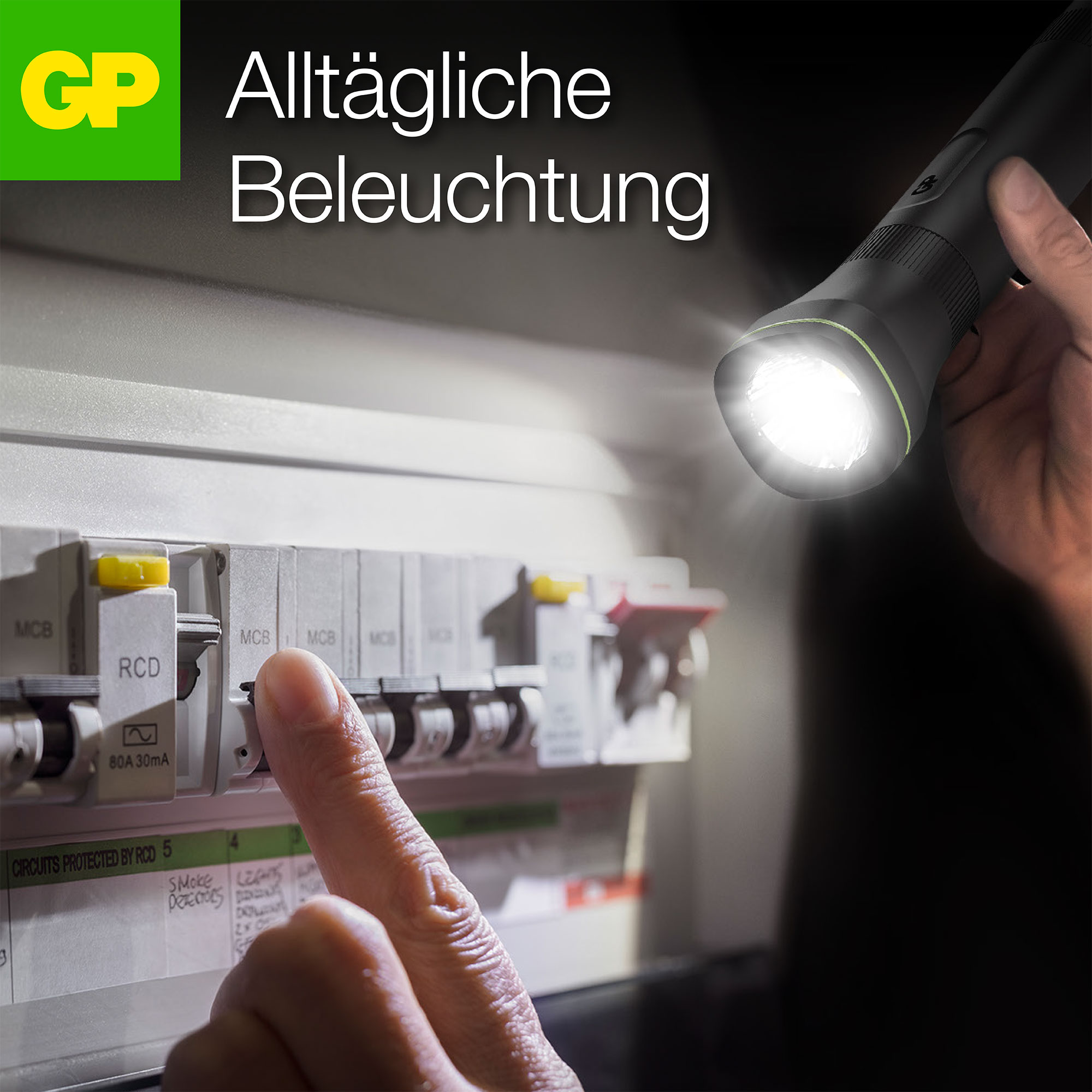 GP LED-Taschenlampe C107, 70lm , 166 mm lang