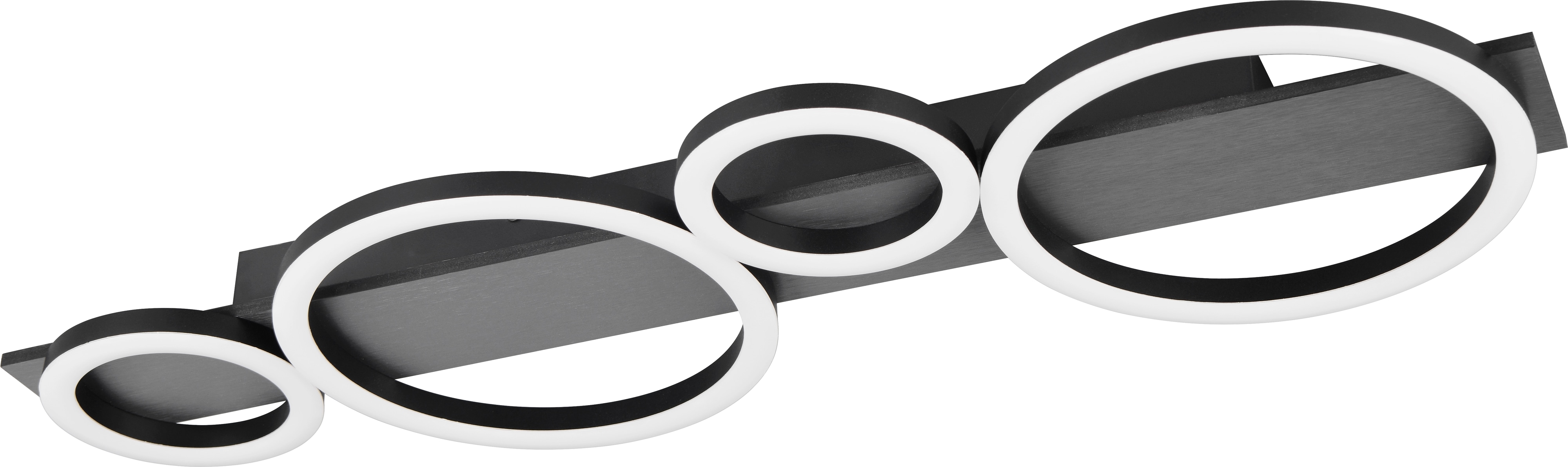 REALITY LED-Deckenleuchte LUMOS, R64821109, 26,5W, 3100lm, 3000K, alu