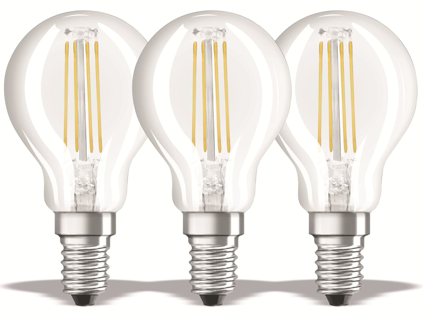 OSRAM LED-Lampe BASE CLASSIC P, E14, EEK: E, 4 W, 470 lm, 4000 K, 3 Stück OSRAM LED-Lampe BASE CLASSIC P, E14, EEK: E, 4 W, 470 lm, 4000 K, 3 Stück