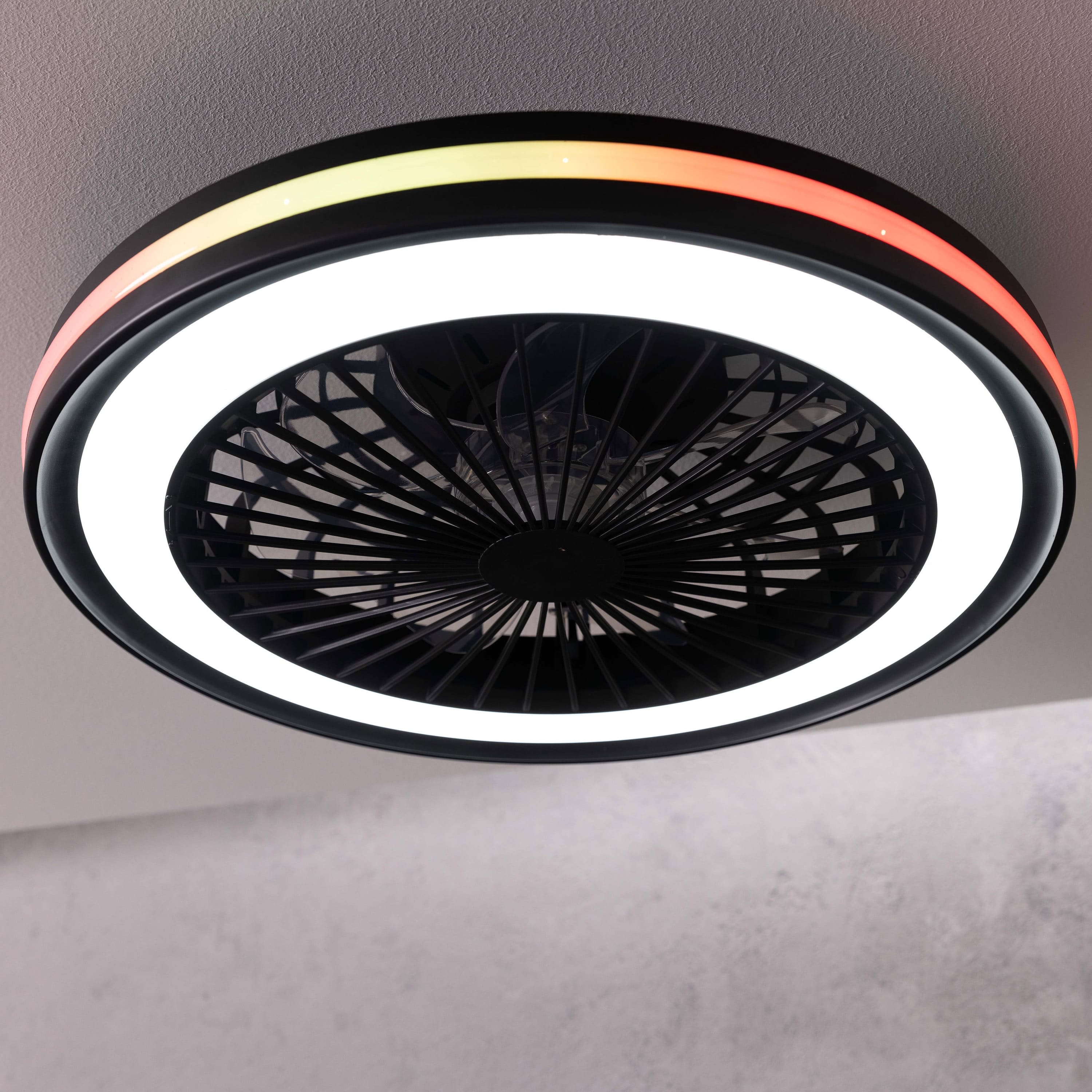 BRILLIANT LED-Deckenleuchte Palmero, mit Ventilator, 40 W, Ø 46,5 cm BRILLIANT LED-Deckenleuchte Palmero, mit Ventilator, 40 W, Ø 46,5 cm