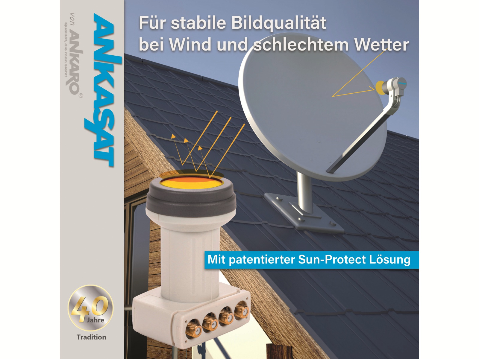 ANKARO Quad-LNB Premium UV LNC Sunprotect+ ANKARO Quad-LNB Premium UV LNC Sunprotect+