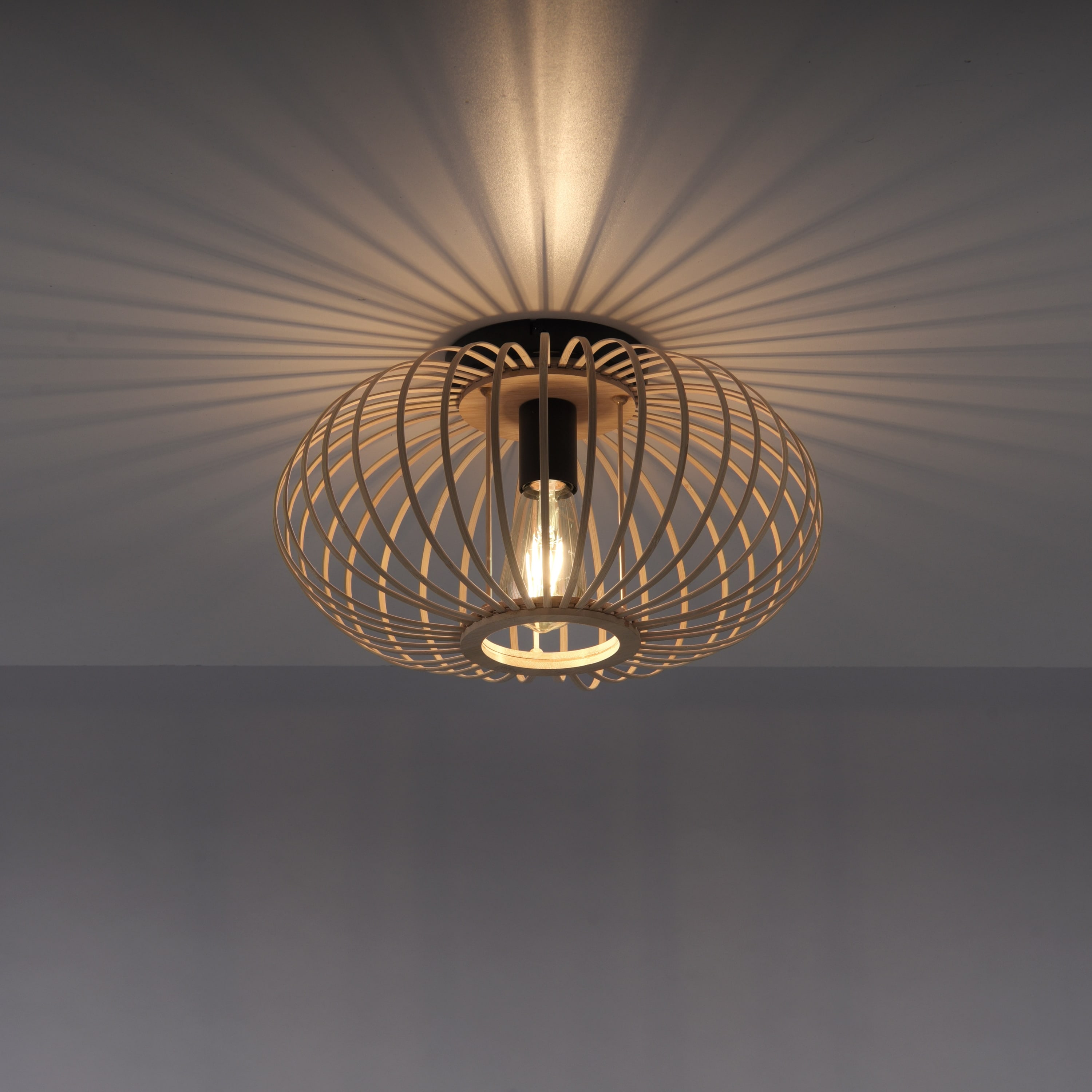 JUST LIGHT Deckenleuchte 11410-79 Holz-natur, für 1 x E27, max. 40W JUST LIGHT Deckenleuchte 11410-79 Holz-natur, für 1 x E27, max. 40W