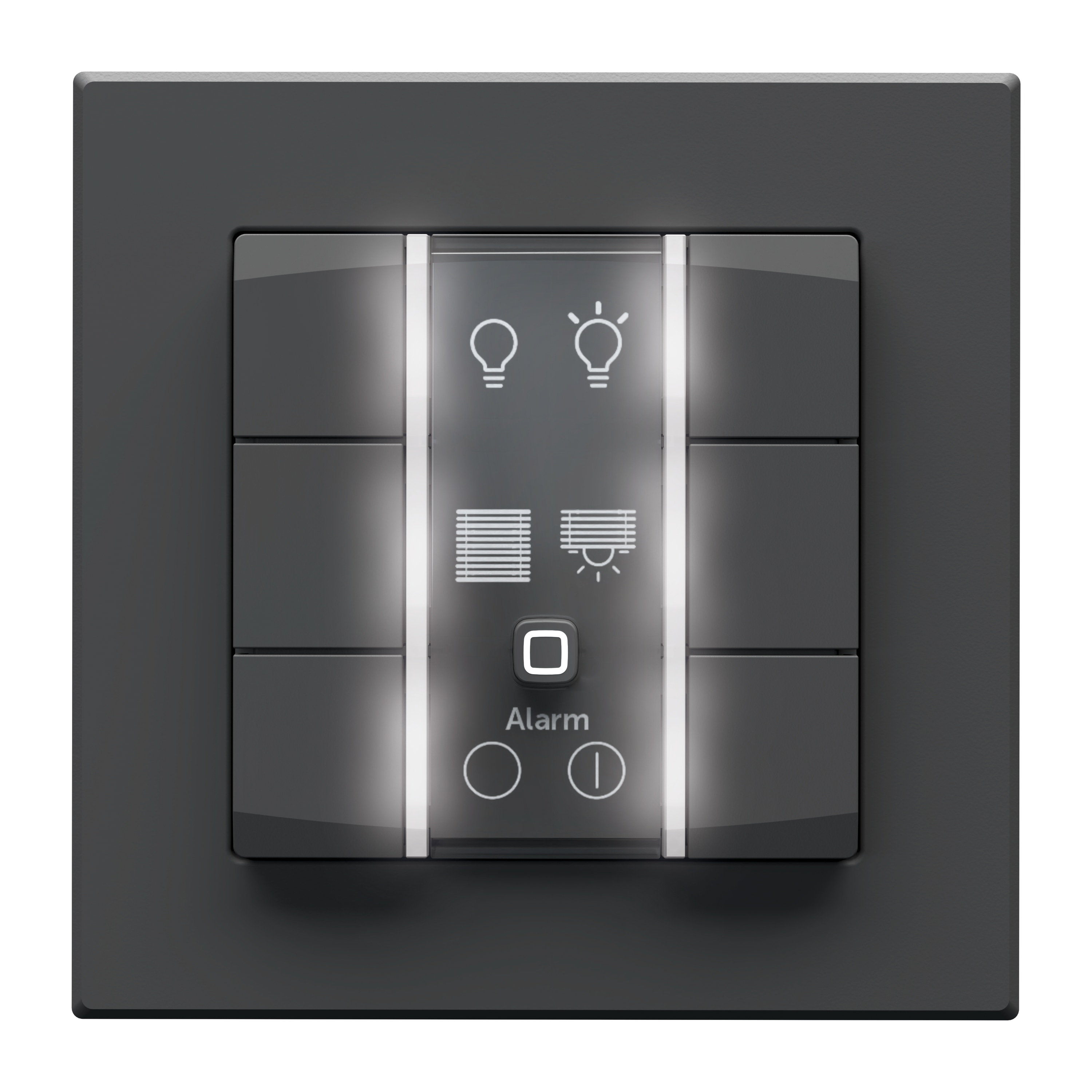 HOMEMATIC IP 162028A0, Wandtaster, 6-fach, 230 V, anthrazit