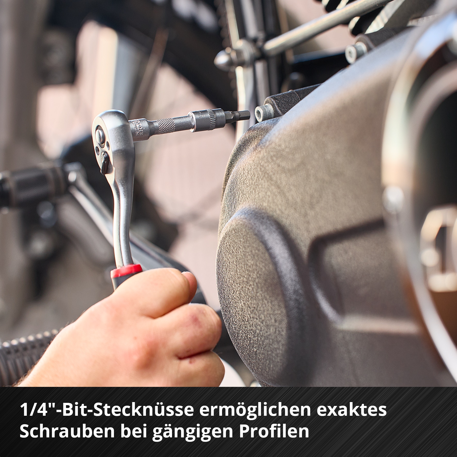 EINHELL Werkzeugkoffer KFZ, 370515, E-CASE, 121-teilig