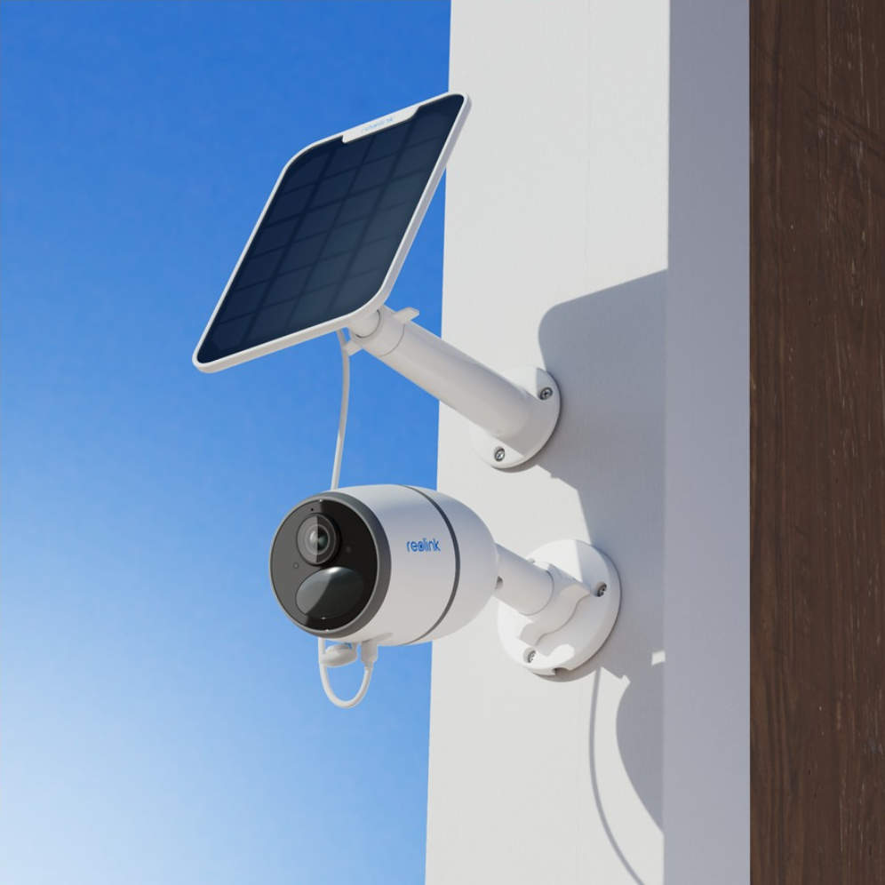 REOLINK Überwachungskamera Go Series, mit Solarpanel, außen, weiß