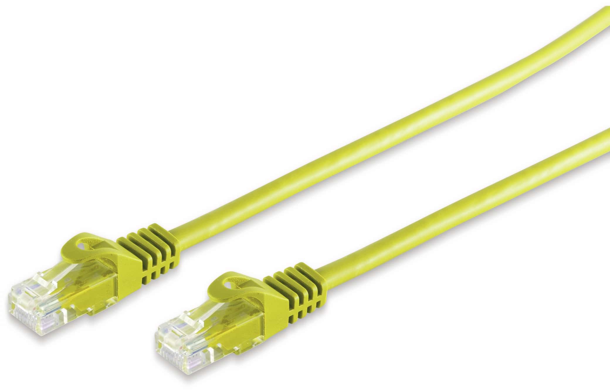 S-IMPULS RJ45 Patchkabel CAT 7 Rohkabel U/UTP, gelb, 2 m