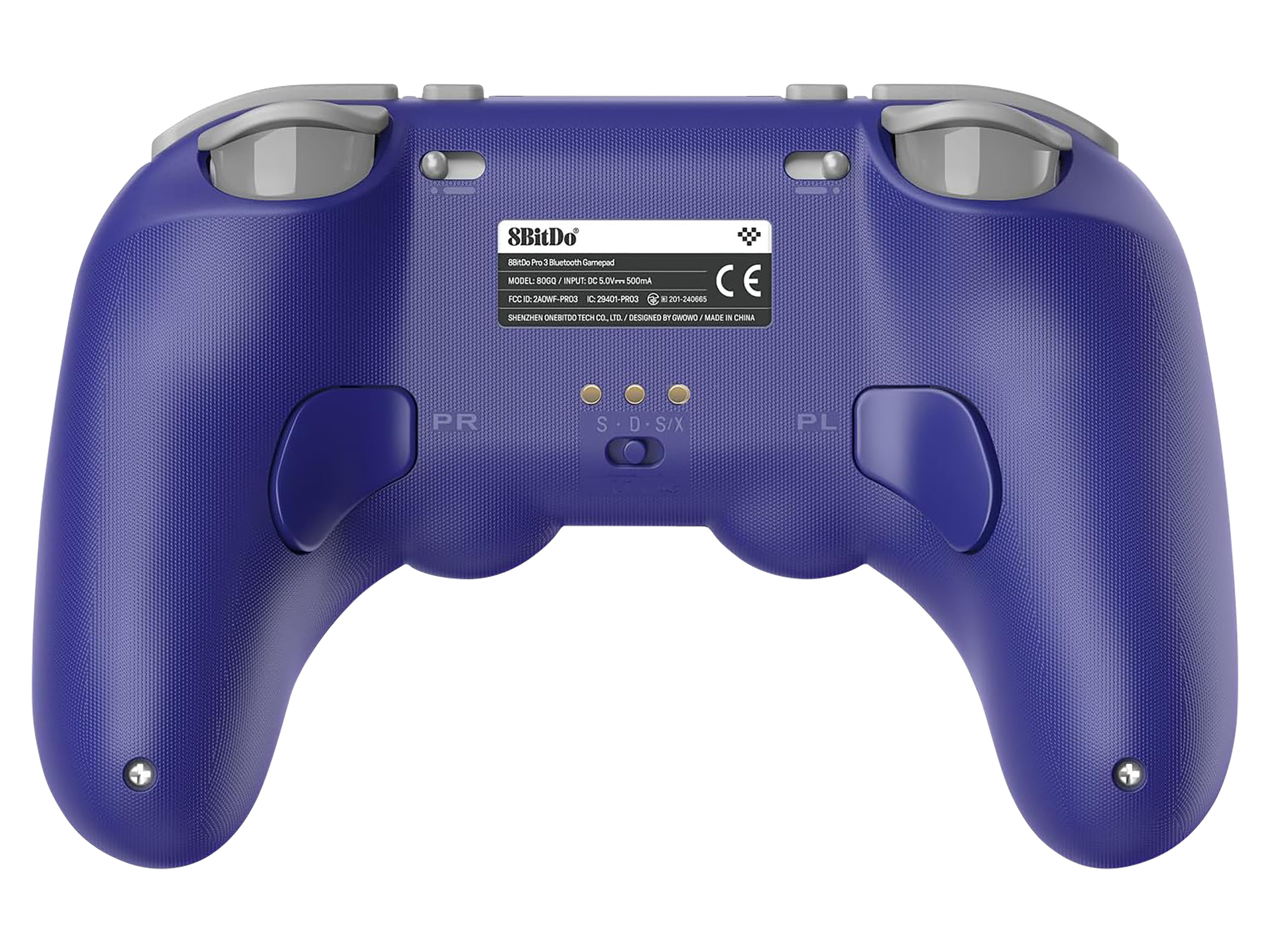 8BITDO Pro 3 Bluetooth Controller & Dock, Lila