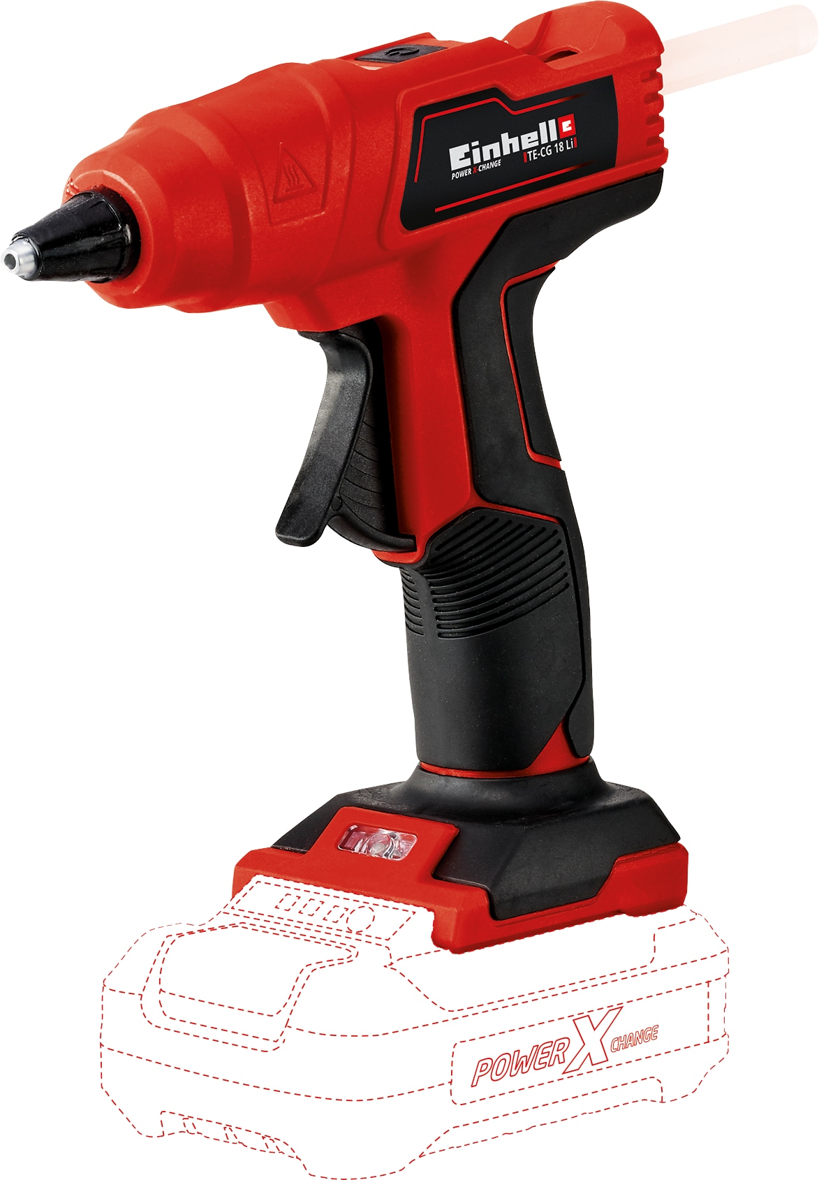 EINHELL EINHELL Akku-Heißklebepistole TE-CG 18 Li Kit (1x 4,0 Ah)