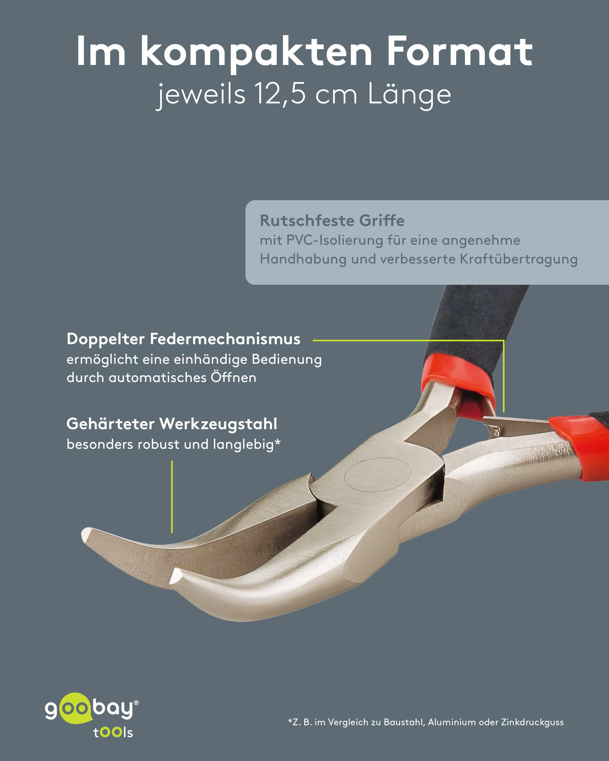 GOOBAY TOOLS Zangenset, 77115, 5-teilig