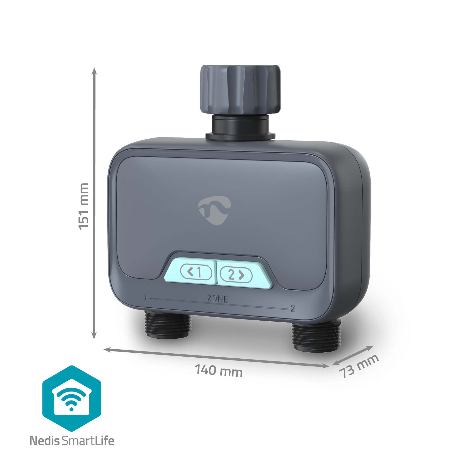 NEDIS Wassersteuerung SmartLife, grau