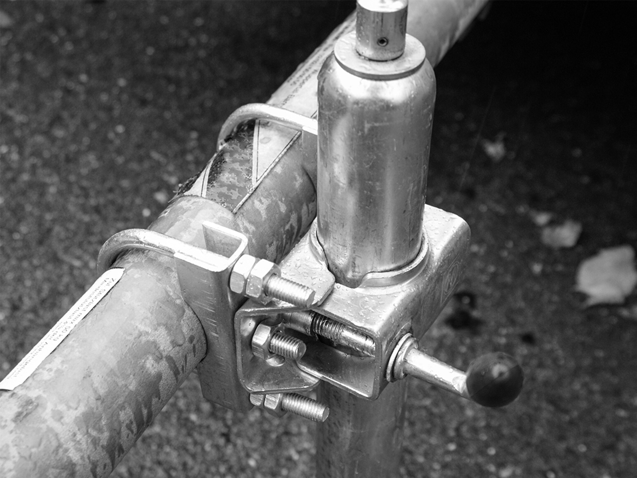 Stützrad- und Rundrohrhalter, 2 Stück, 48 mm
