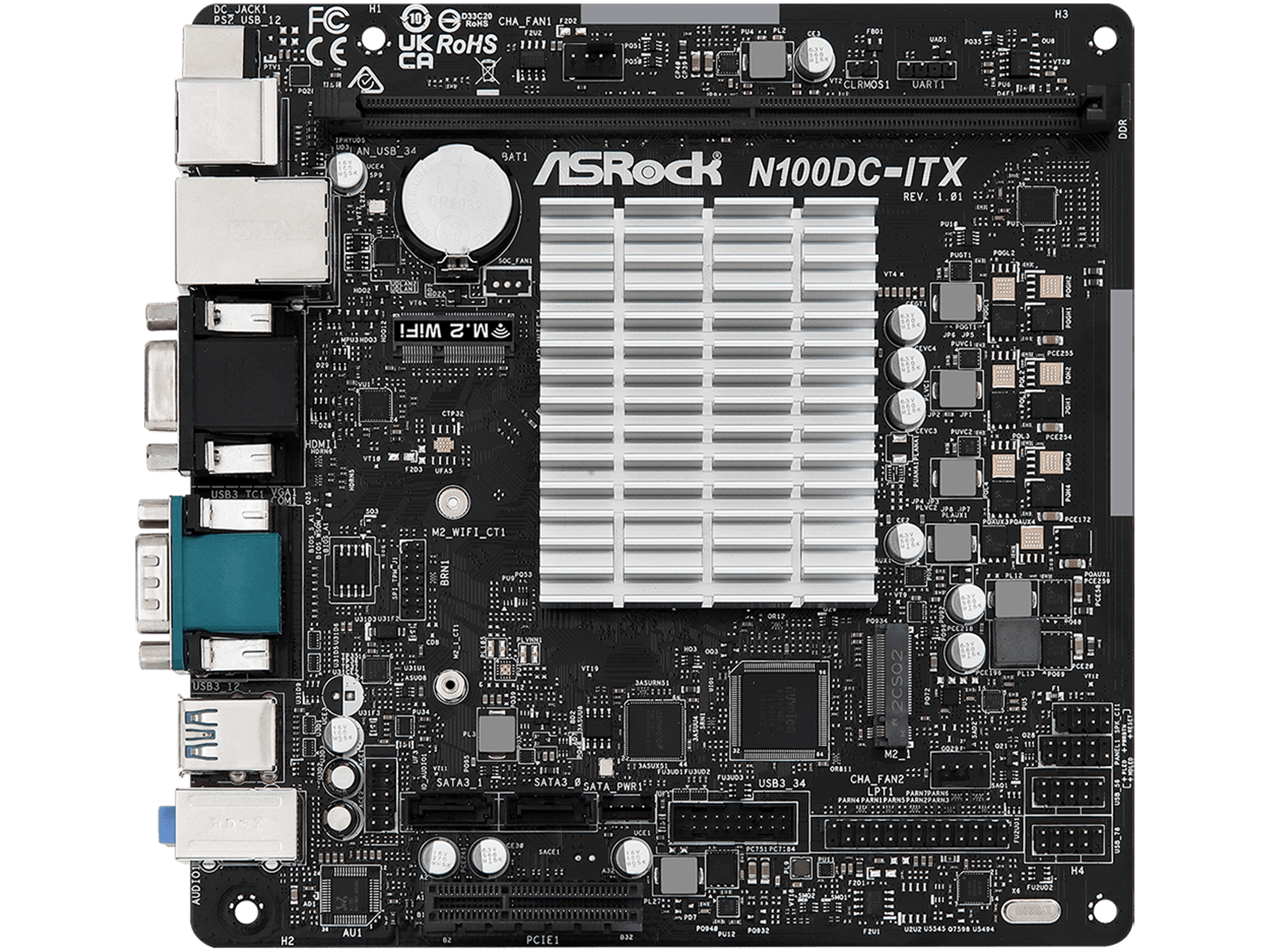 ASROCK Mainboard N100DC-ITX