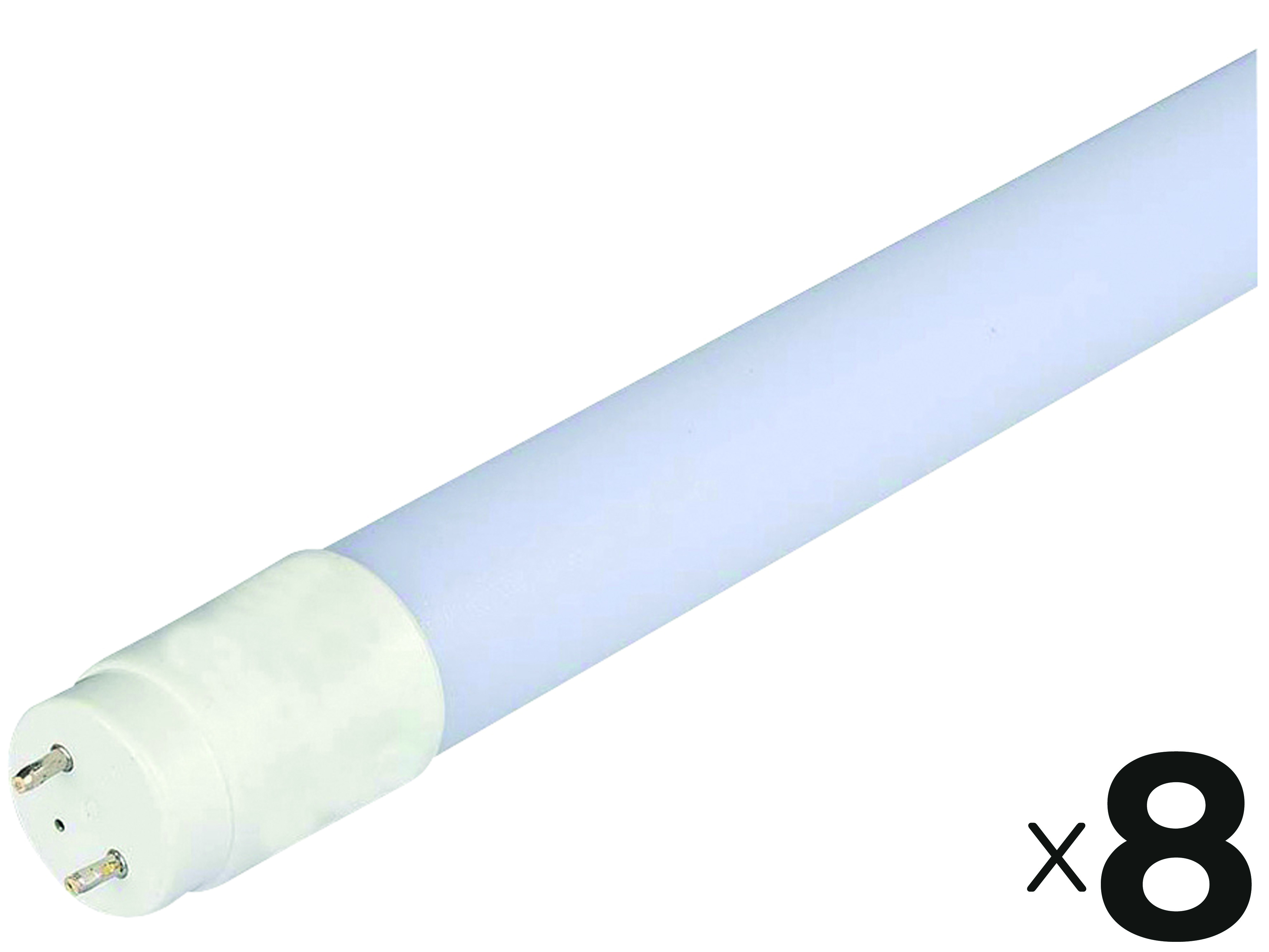 V-TAC LED-Röhre VT-1577, T8, G13, EEK: F, 20 W, 2100 lm, 3000 K, 1500 mm, 8 Stück V-TAC LED-Röhre VT-1577, T8, G13, EEK: F, 20 W, 2100 lm, 3000 K, 1500 mm, 8 Stück
