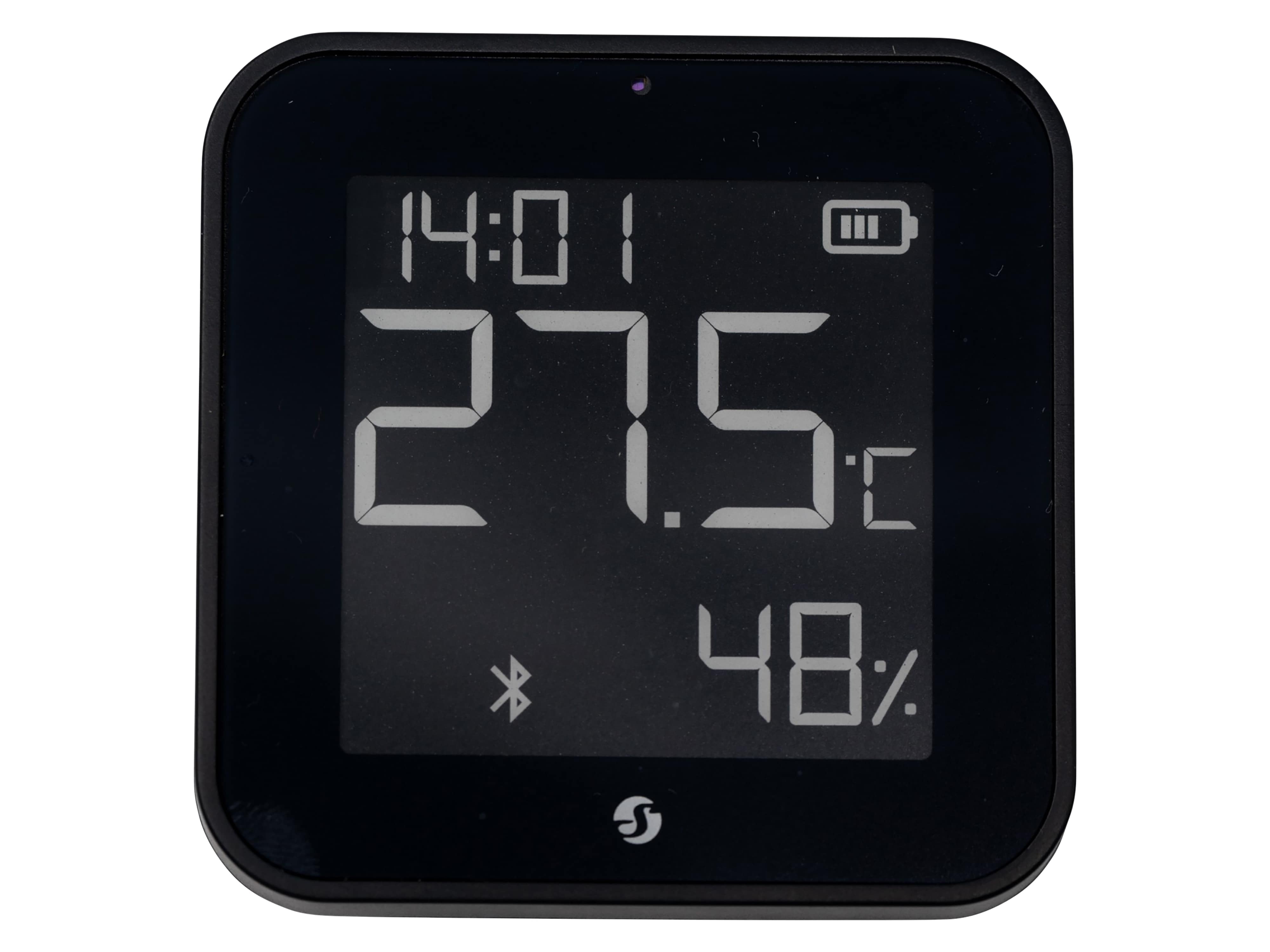SHELLY Bluetooth Temperatur- & Feuchtigkeitssensor, Blu ZB H&T, schwarz