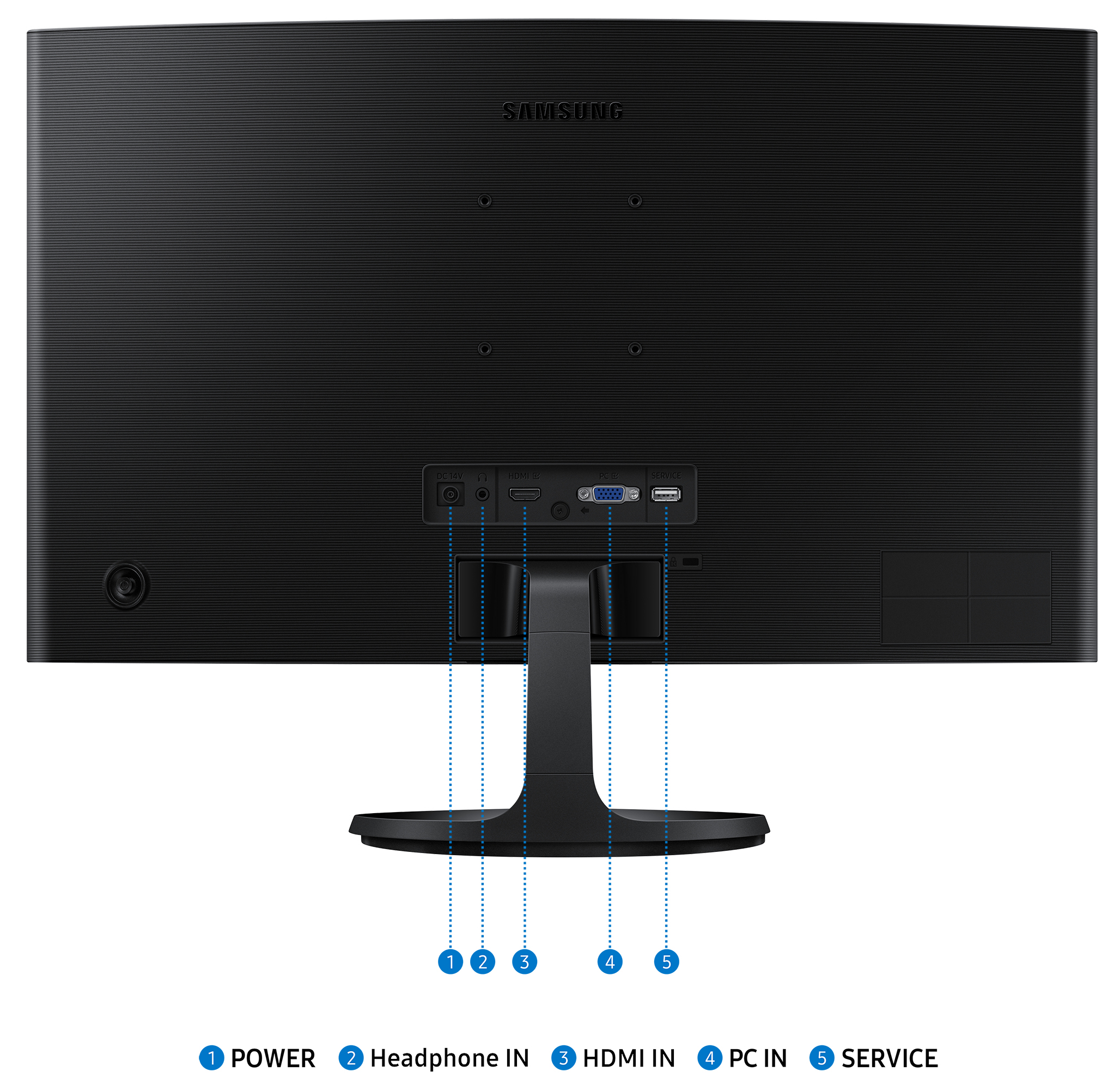 SAMSUNG Monitor S24D364GAU SAMSUNG Monitor LS24D364GAUXEN