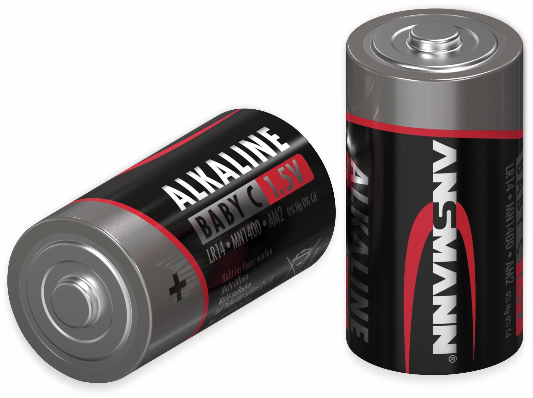 ANSMANN Baby-Batterie, Alkaline, C / LR14, 1,5 V-, 4 Stück