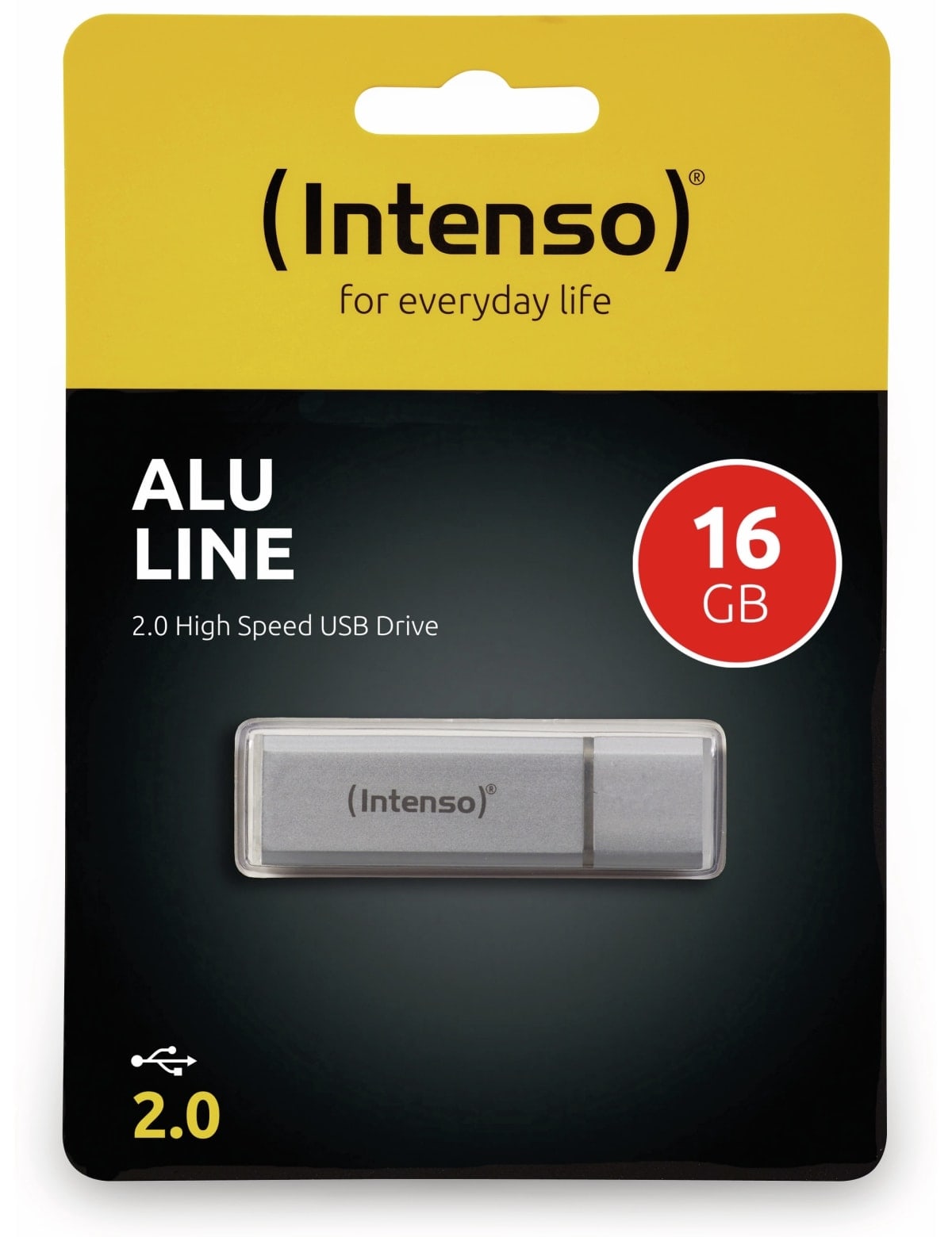 INTENSO USB-Stick Alu Line 3521472 USB 2.0 16GB silber INTENSO USB 2.0 Speicherstick Alu Line, silber, 16 GB