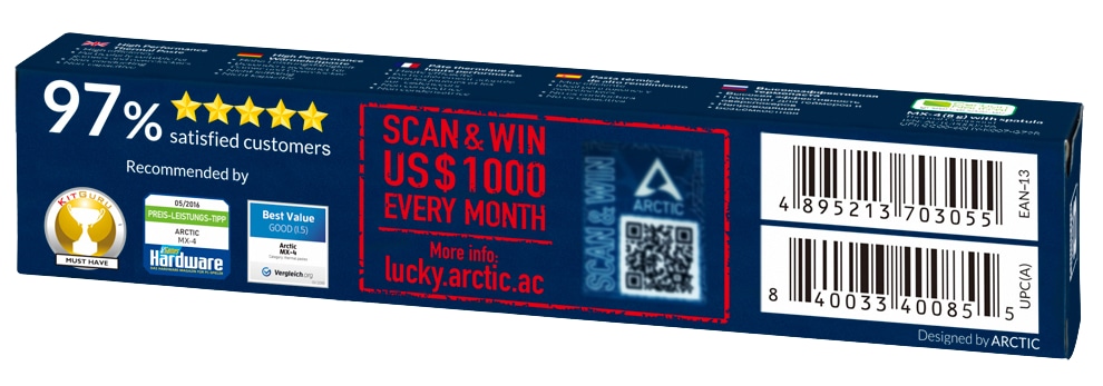 ARCTIC Wärmeleitpaste MX-4 (8gr.) + Spachtel