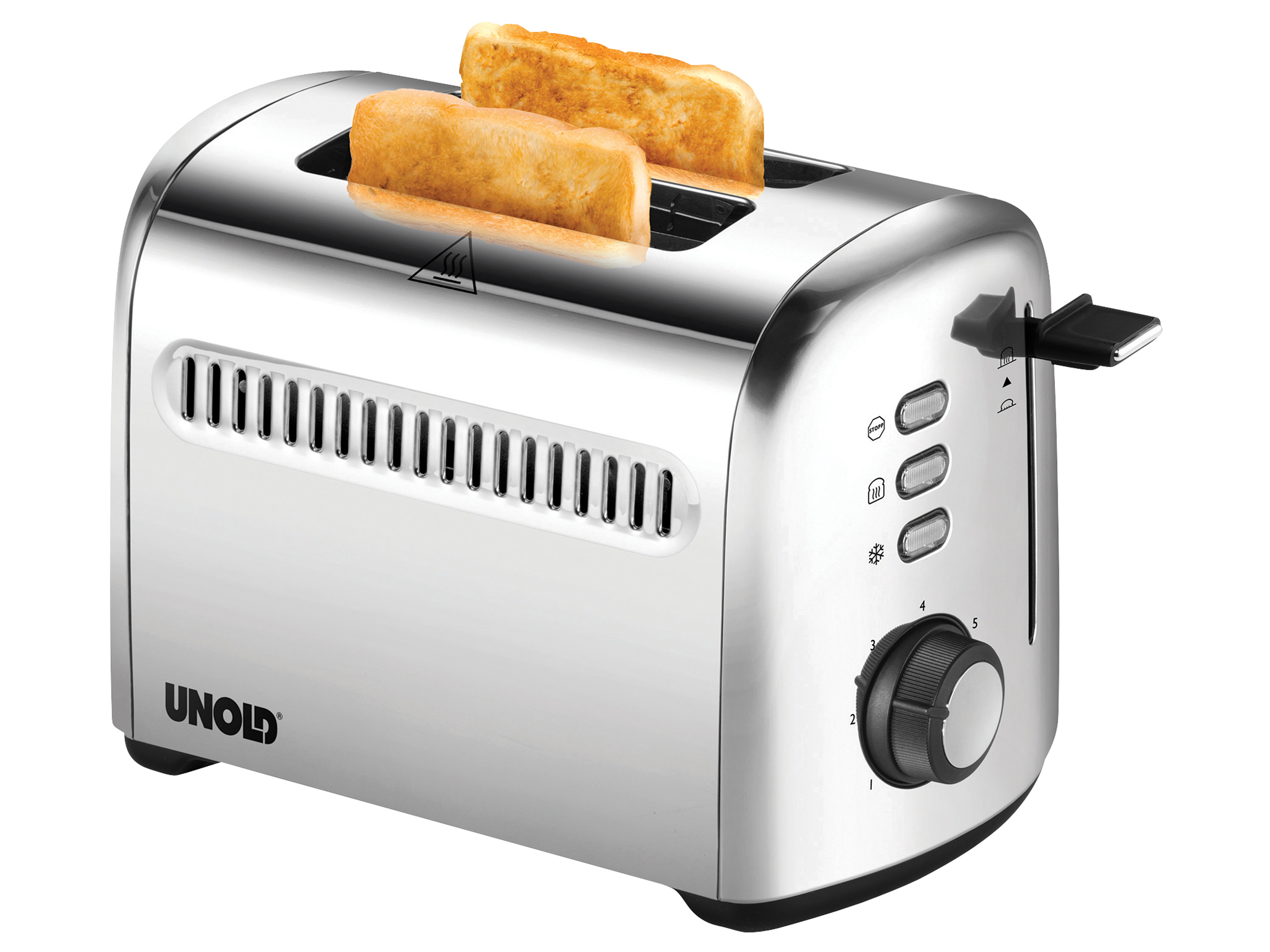 UNOLD Toaster 2er Retro 38326, edelstahl, 950 W