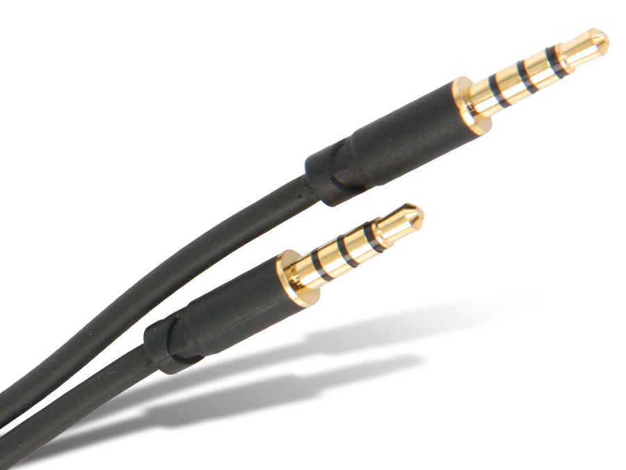 S-IMPULS Klinkenkabel, 3,5 mm, 4-polig, schwarz, 1,5 m S-IMPULS Klinkenkabel, 3,5 mm, 4-polig, schwarz, 1,5 m