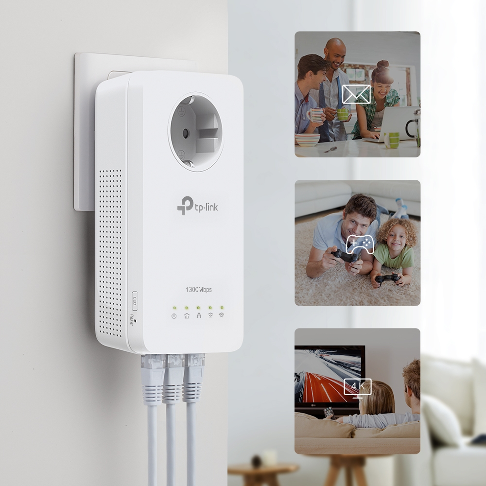 TP-LINK WLAN Powerline Adapter KIT TL-WPA1300P Kit