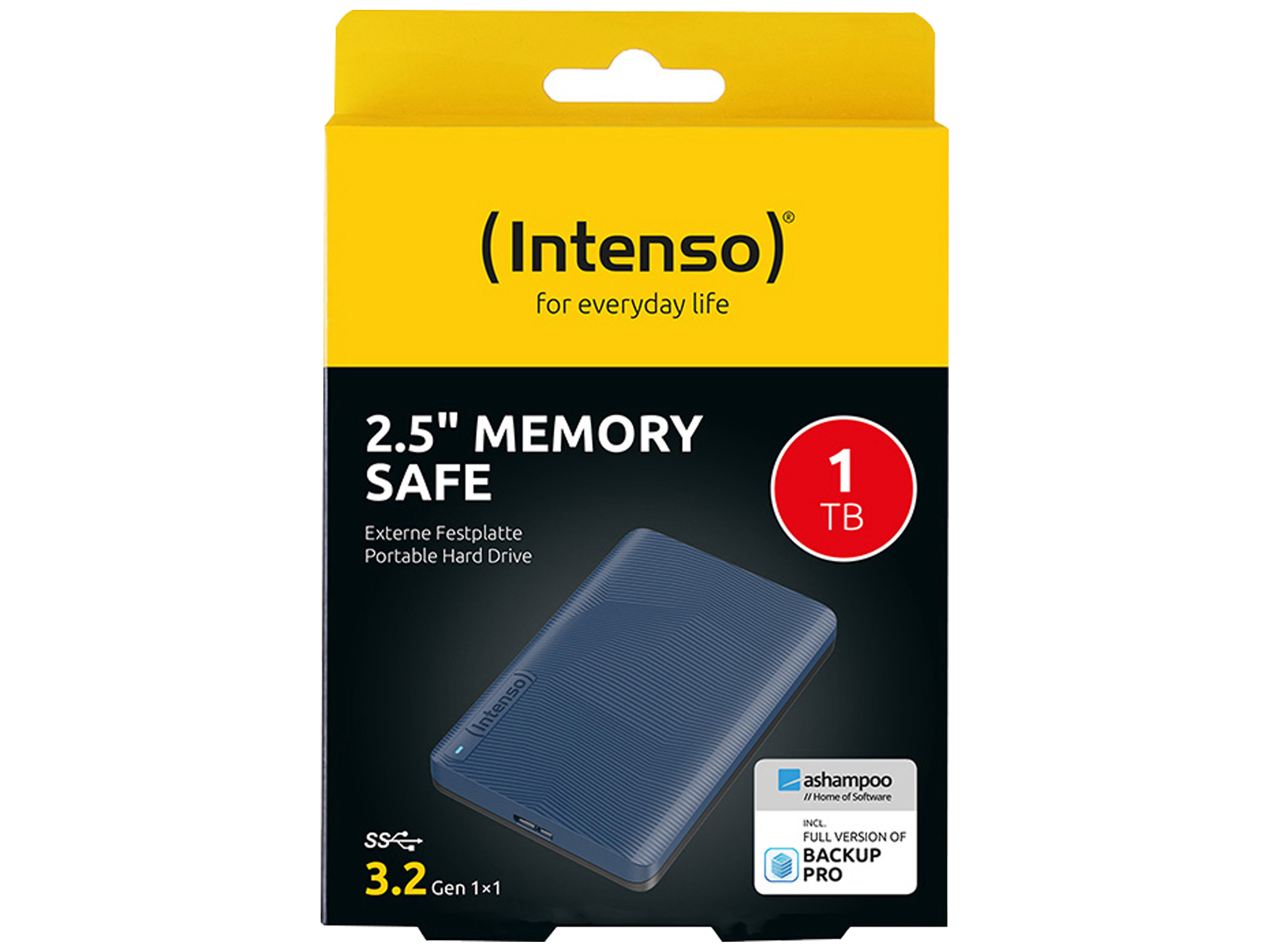 INTENSO USB 3.2 HDD Memory Safe 1TB INTENSO USB 3.2 HDD Memory Safe 1TB