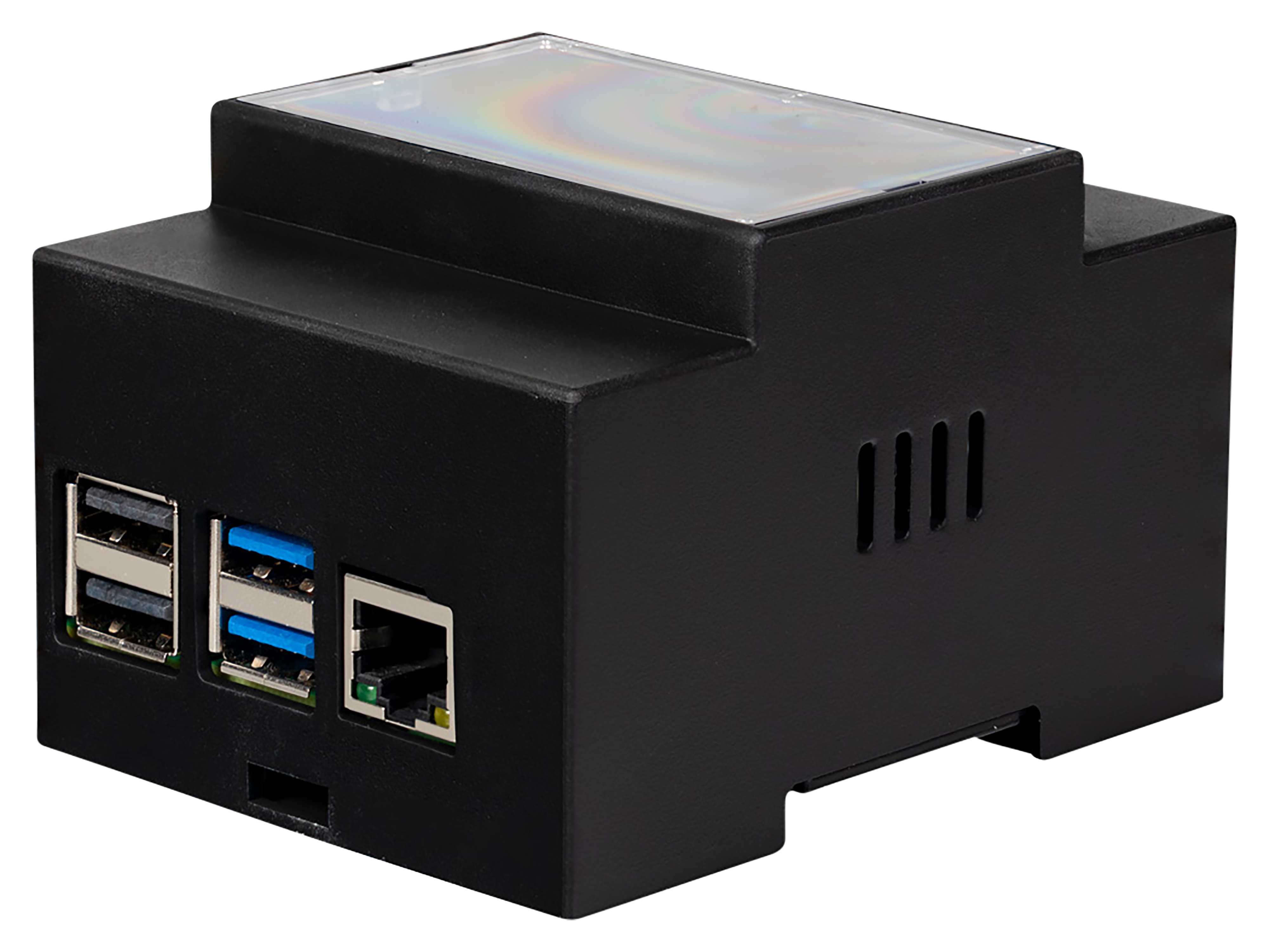 JOY-IT DIN-RAIL Gehäuse Pi4, schwarz