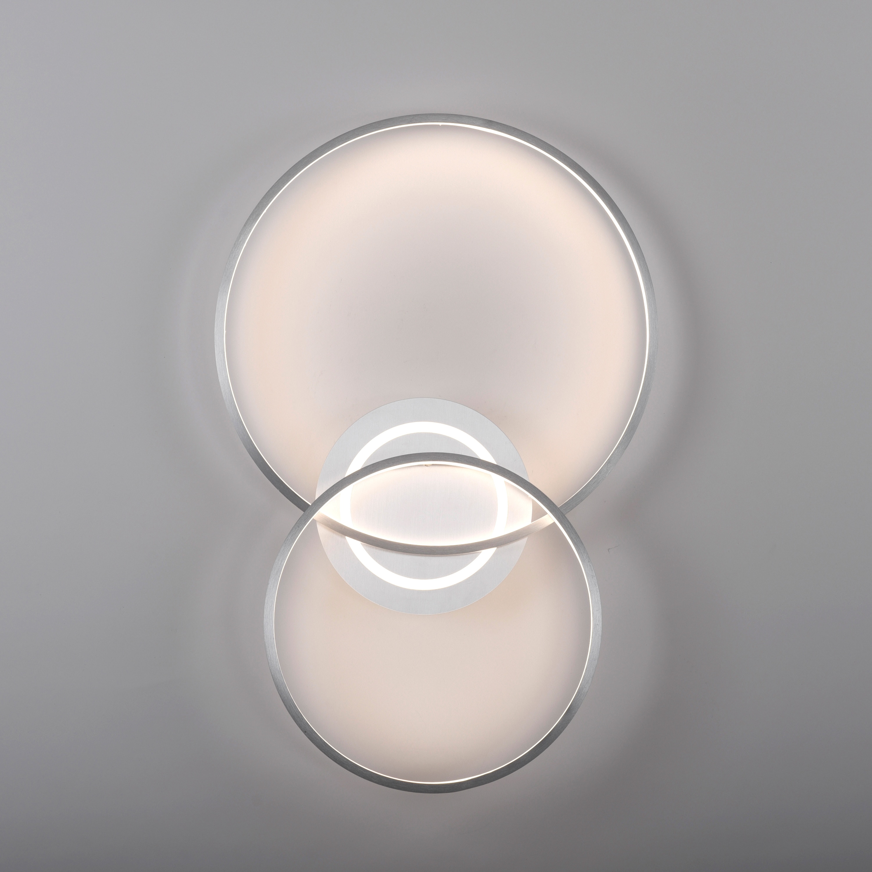 JUST LIGHT LED-Deckenleuchte 14540-95 aluminium, 27,6 W, 3480 lm, 3000 K
