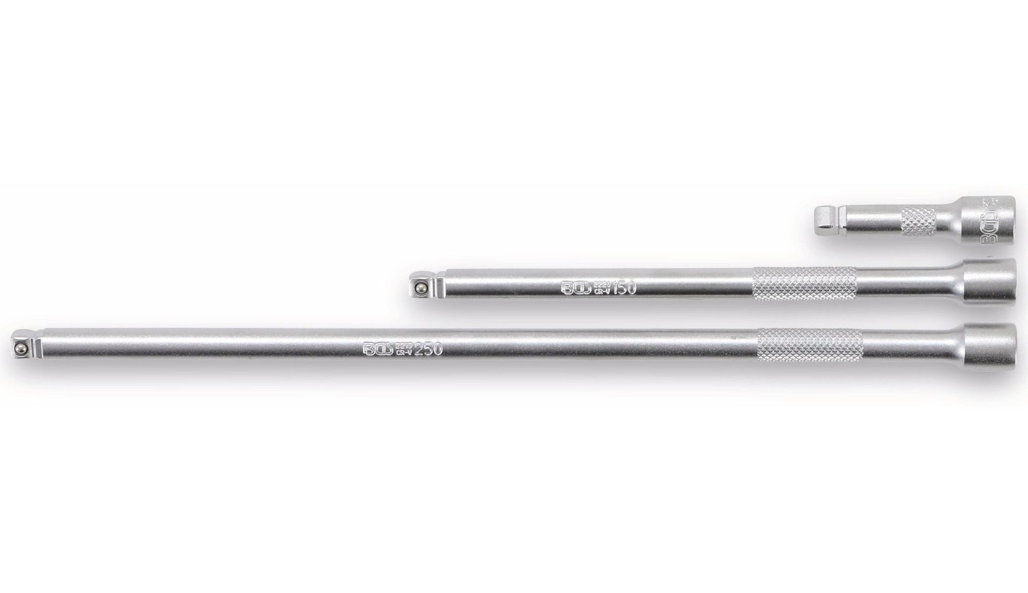 BGS TECHNIC Kippverlängerungs-Satz, 2233, 6,3 mm (1/4"), 50 / 150 / 250 mm, 3-tlg. BGS TECHNIC Kippverlängerungs-Satz, 2233, 6,3 mm (1/4"), 50 / 150 / 250 mm, 3-tlg.