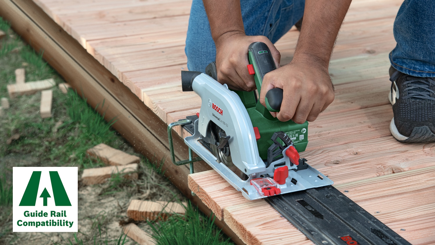 BOSCH Akku-Handkreissäge UniversalCirc 18V-53, 06033B1400, Solo