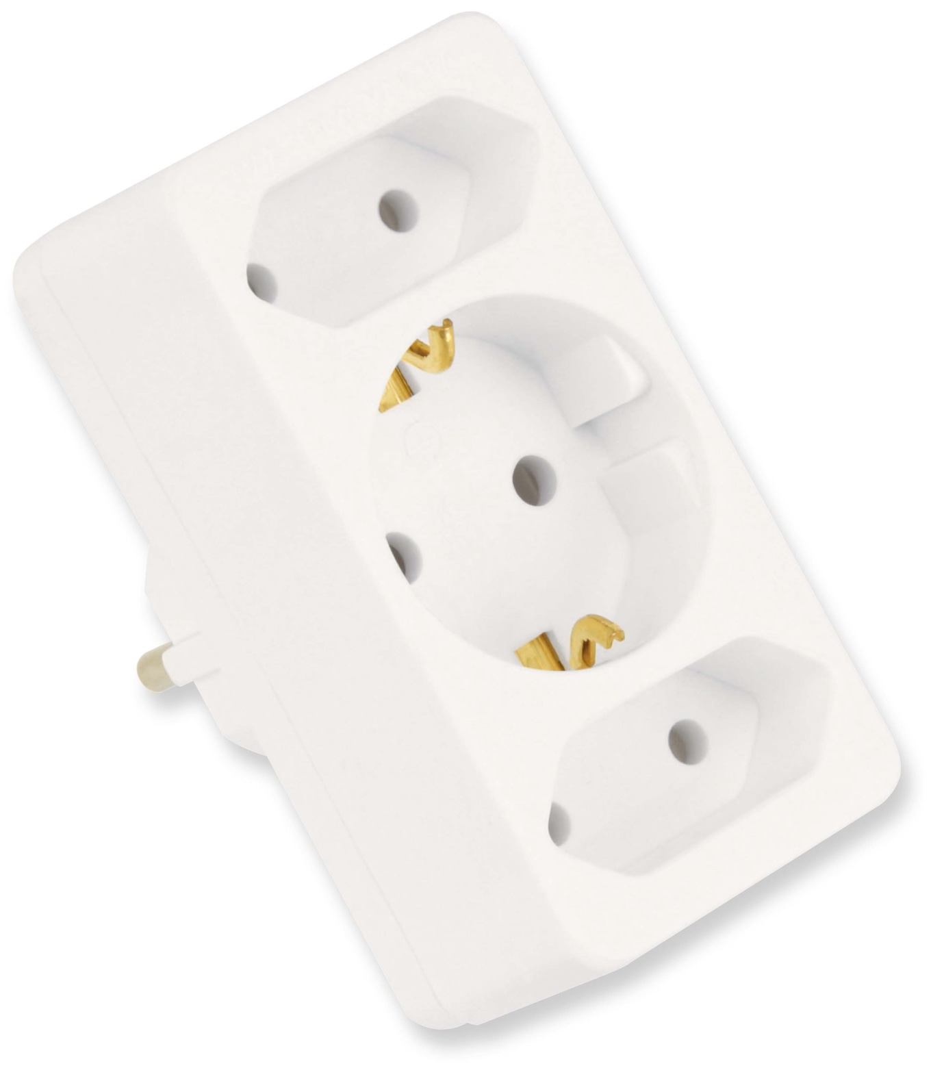 AS SCHWABE Euro- und Schutzkontakt-Adapterstecker, weiß AS SCHWABE Euro- und Schutzkontakt-Adapterstecker, weiß