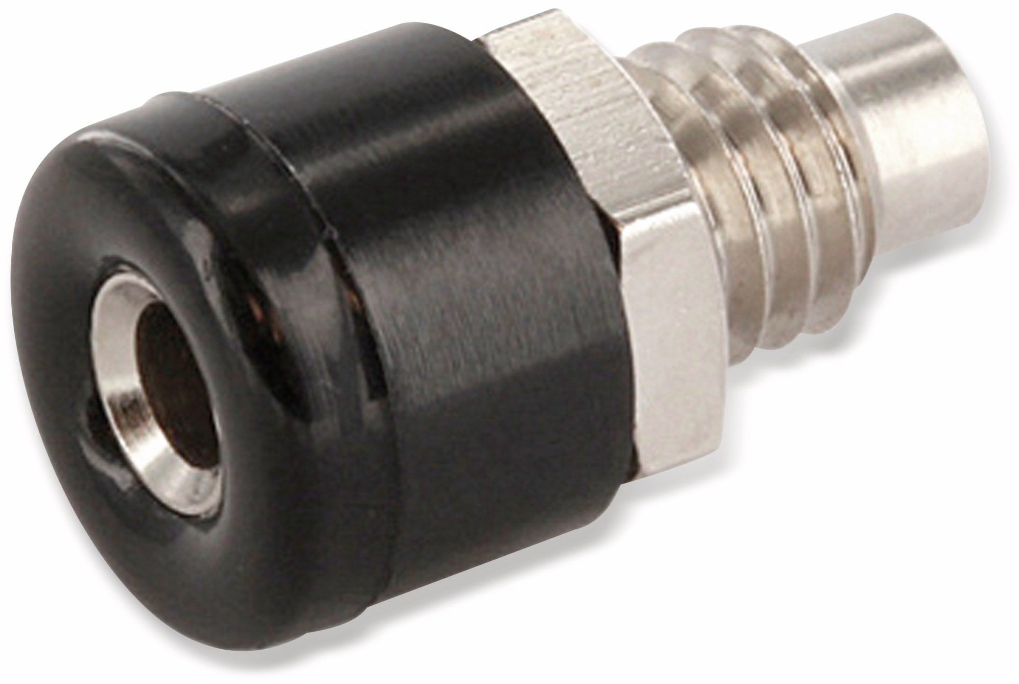 SCHNEPP Zwerg-Einbaubuchse, 2,6 mm, schwarz ECON CONNECT Zwerg-Einbaubuchse, 2,6 mm, schwarz