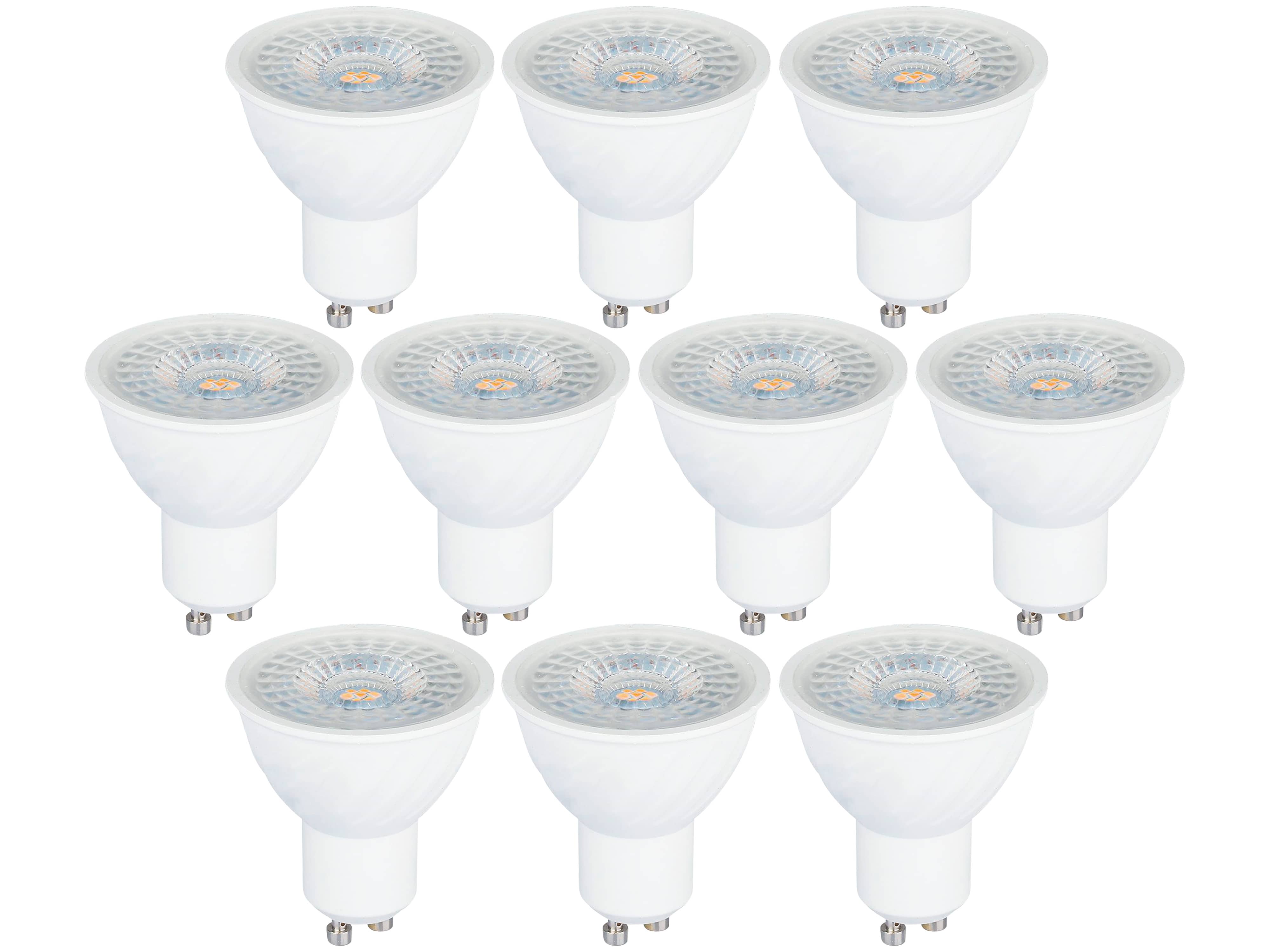 V-TAC LED-Lampe VT-247 (192), GU10, EEK: G, 6,5 W, 480 lm, 3000 K, 10 Stück V-TAC LED-Lampe VT-247 (192), GU10, EEK: G, 6,5 W, 480 lm, 3000 K, 10 Stück