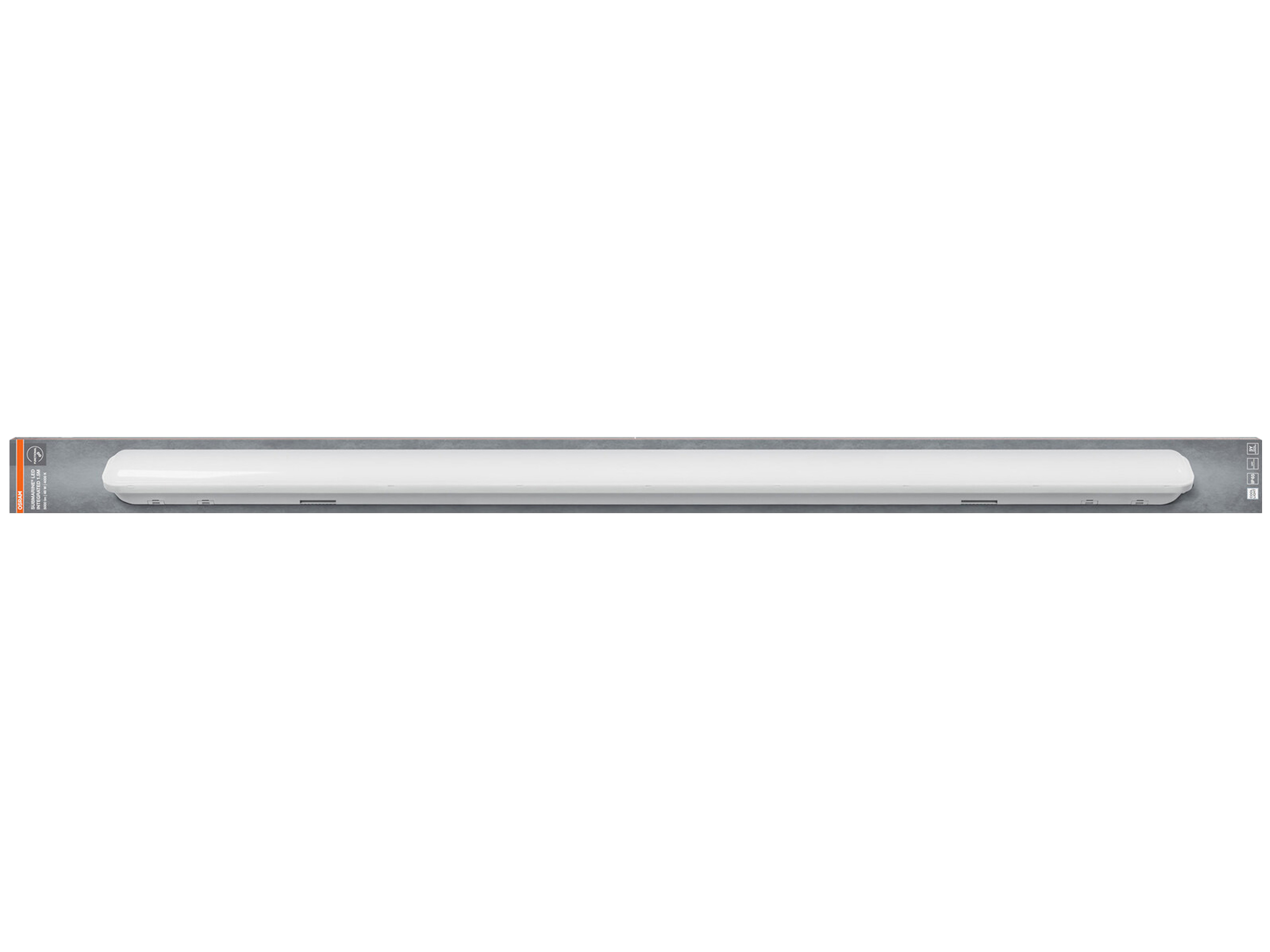 OSRAM LED-Feuchtraumleuchte, 48W, 4000lm, 4000K, IP65, neutralweiß, 1,5m